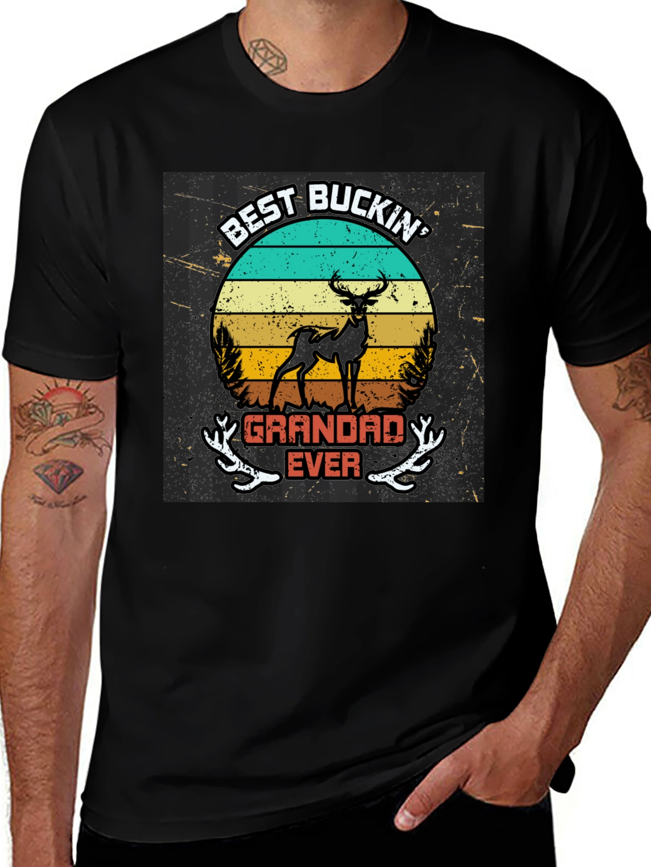 Best Buckin Grandad Ever T-Shirt