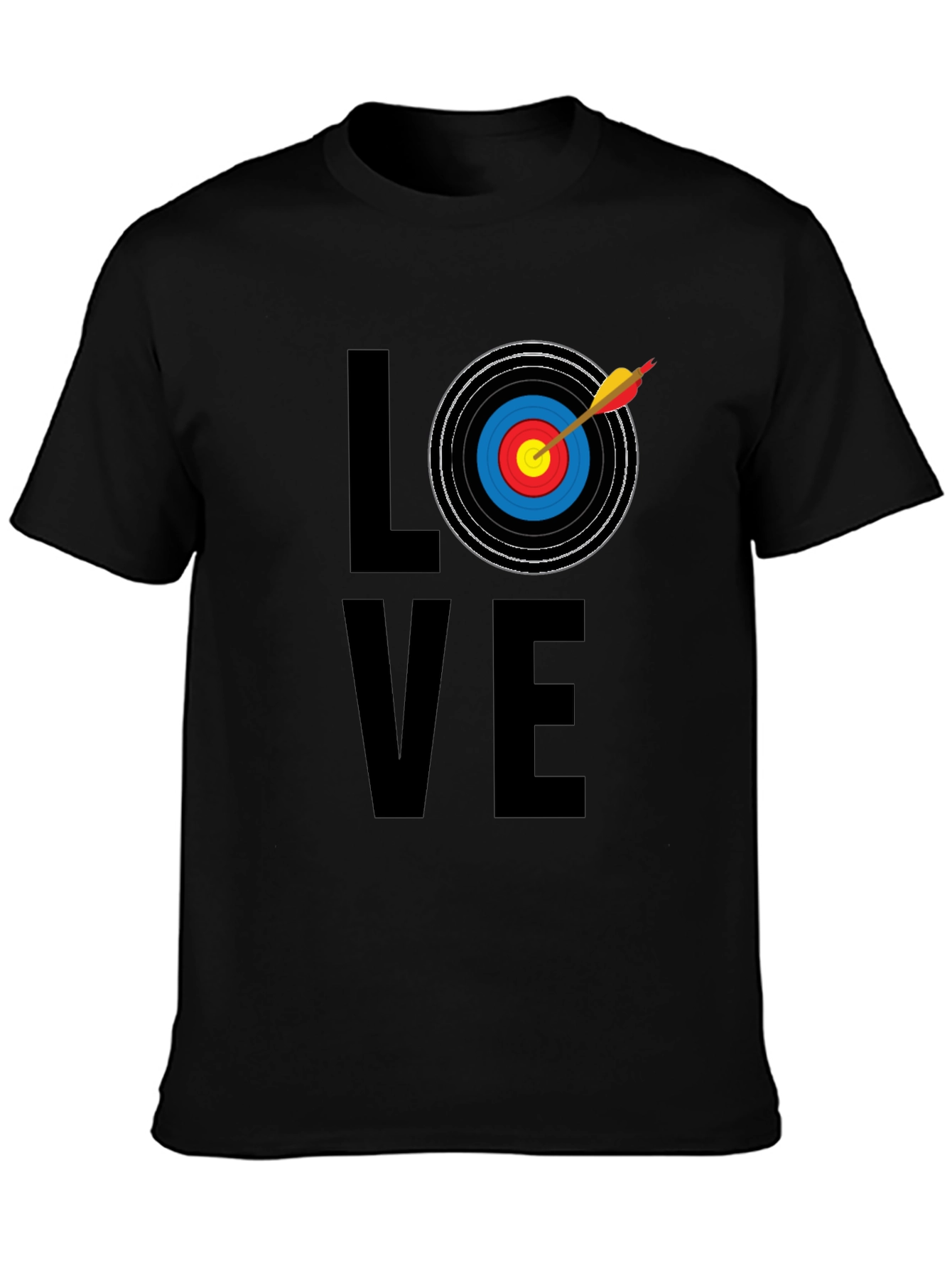 Archery LOVE T-Shirt - Black Graphic Tee