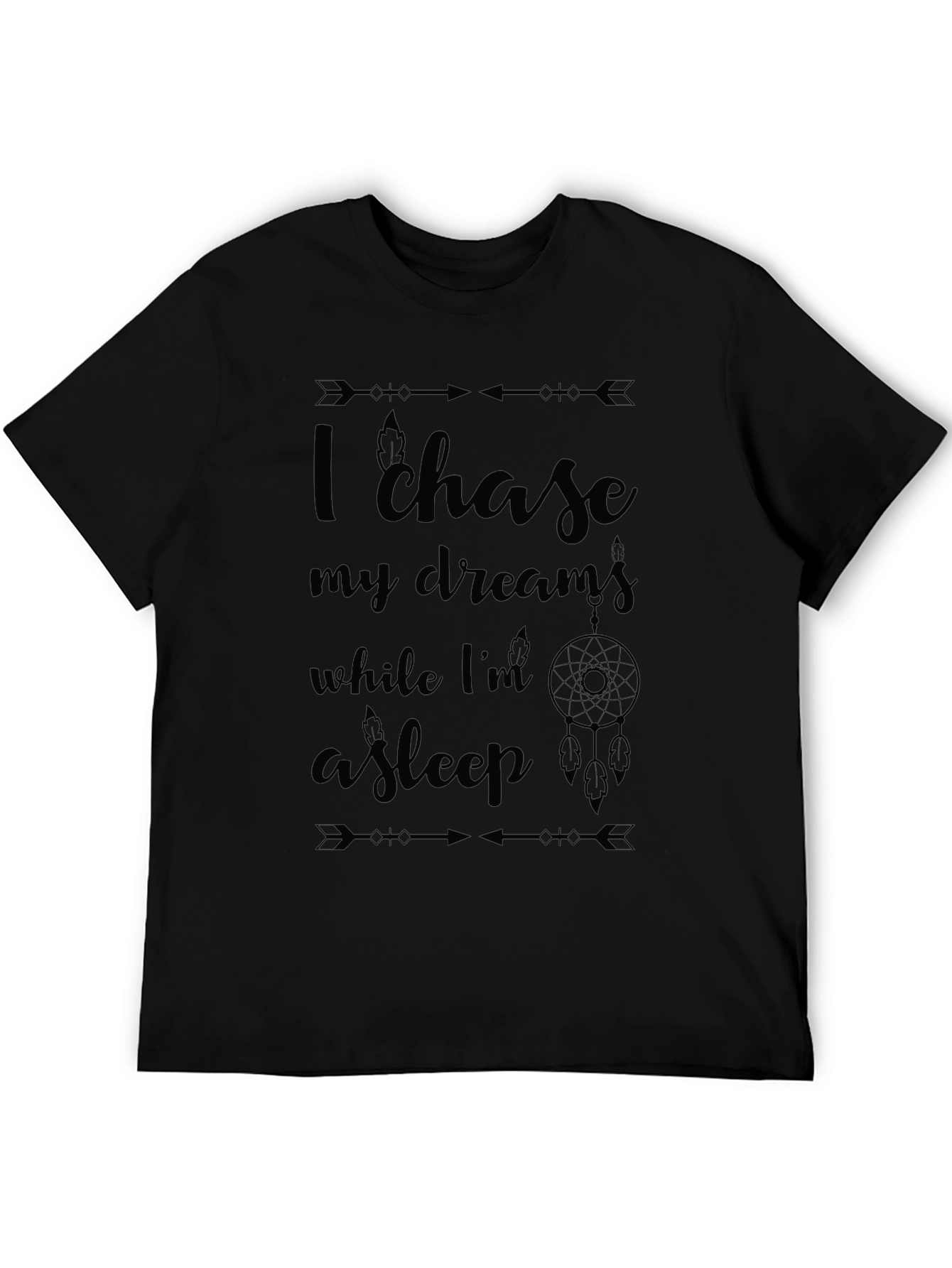 Dream Chaser Black Graphic Tee