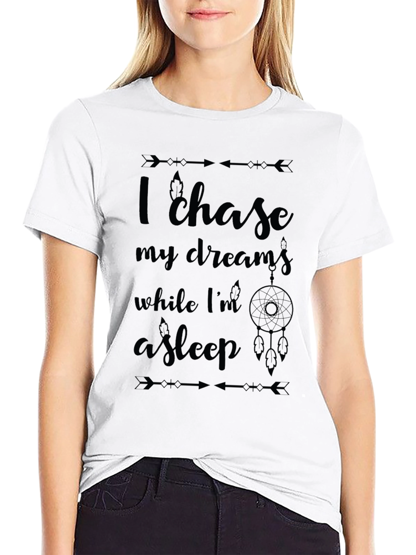 Dream Chaser Black Graphic Tee