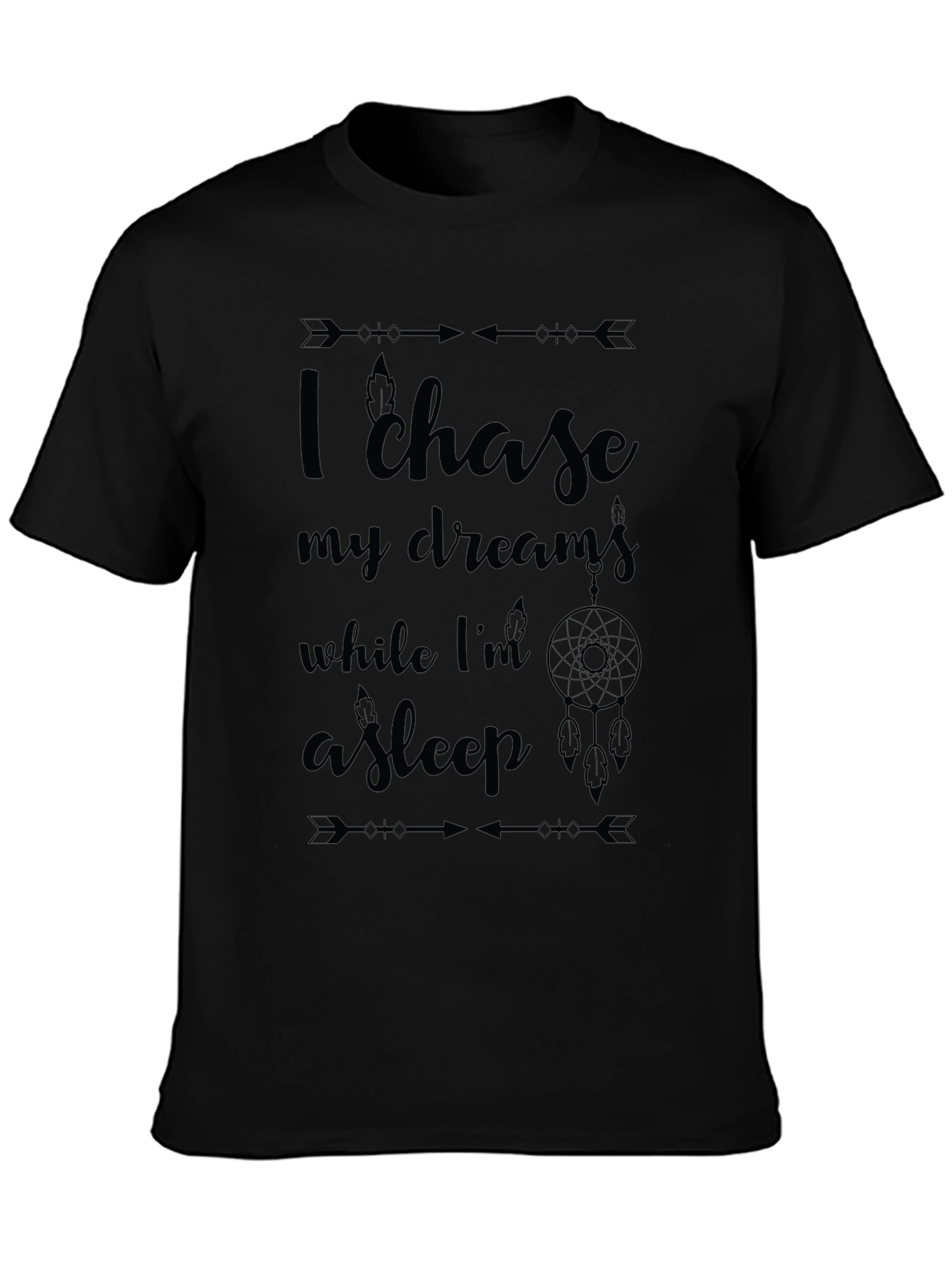 Dream Chaser Black Graphic Tee