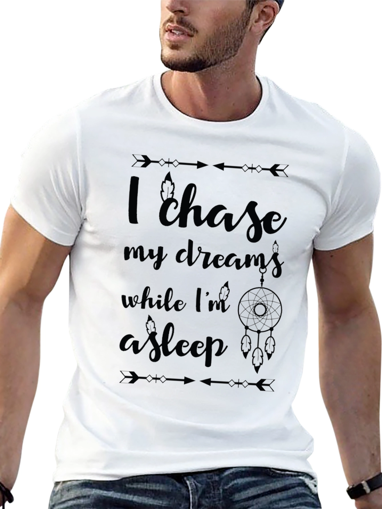 Dream Chaser Black Graphic Tee