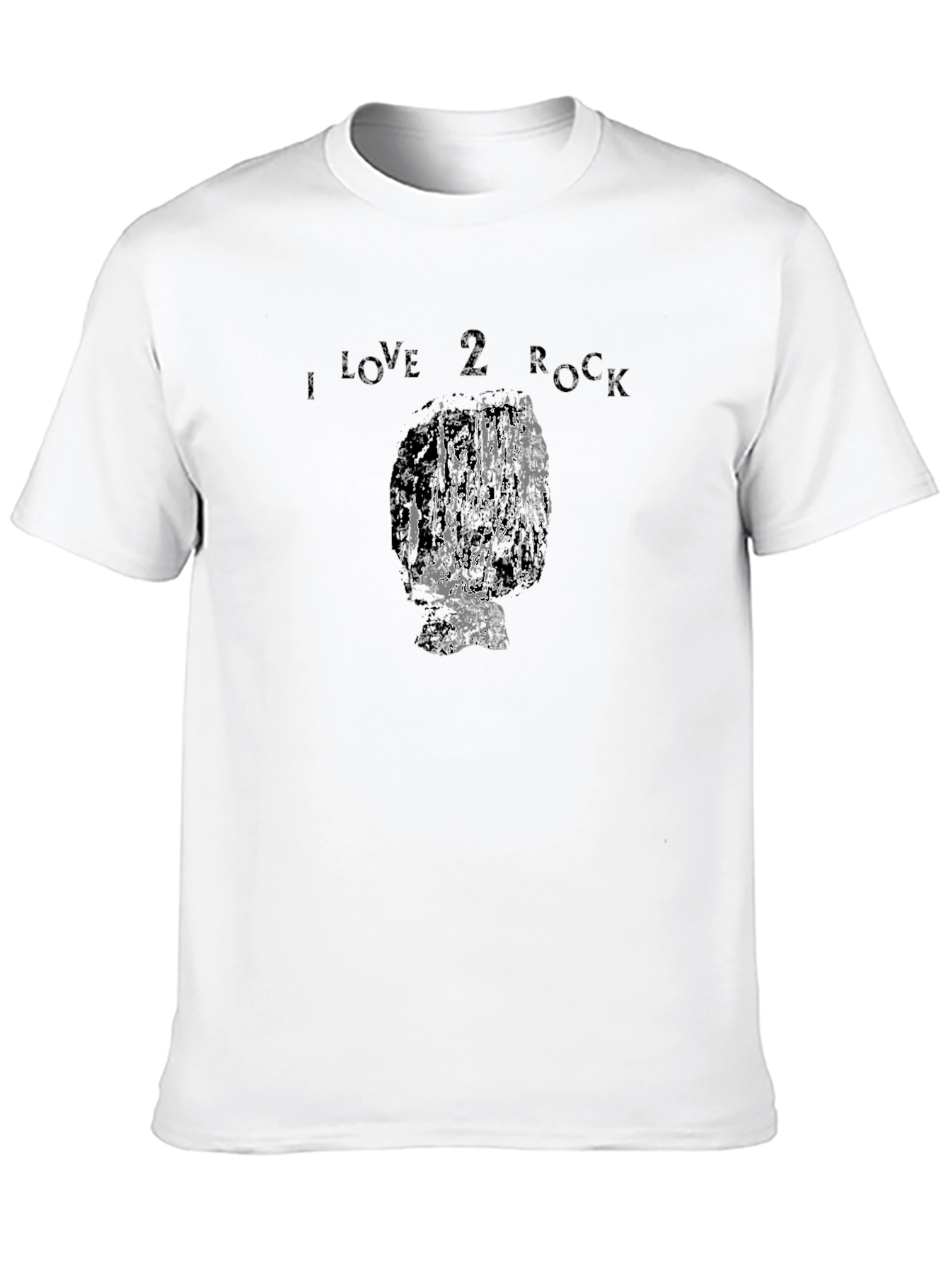 I Love 2 Rock T-Shirt - Black
