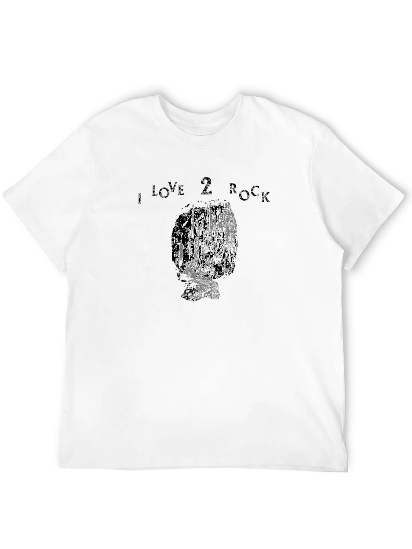 I Love 2 Rock T-Shirt - Black
