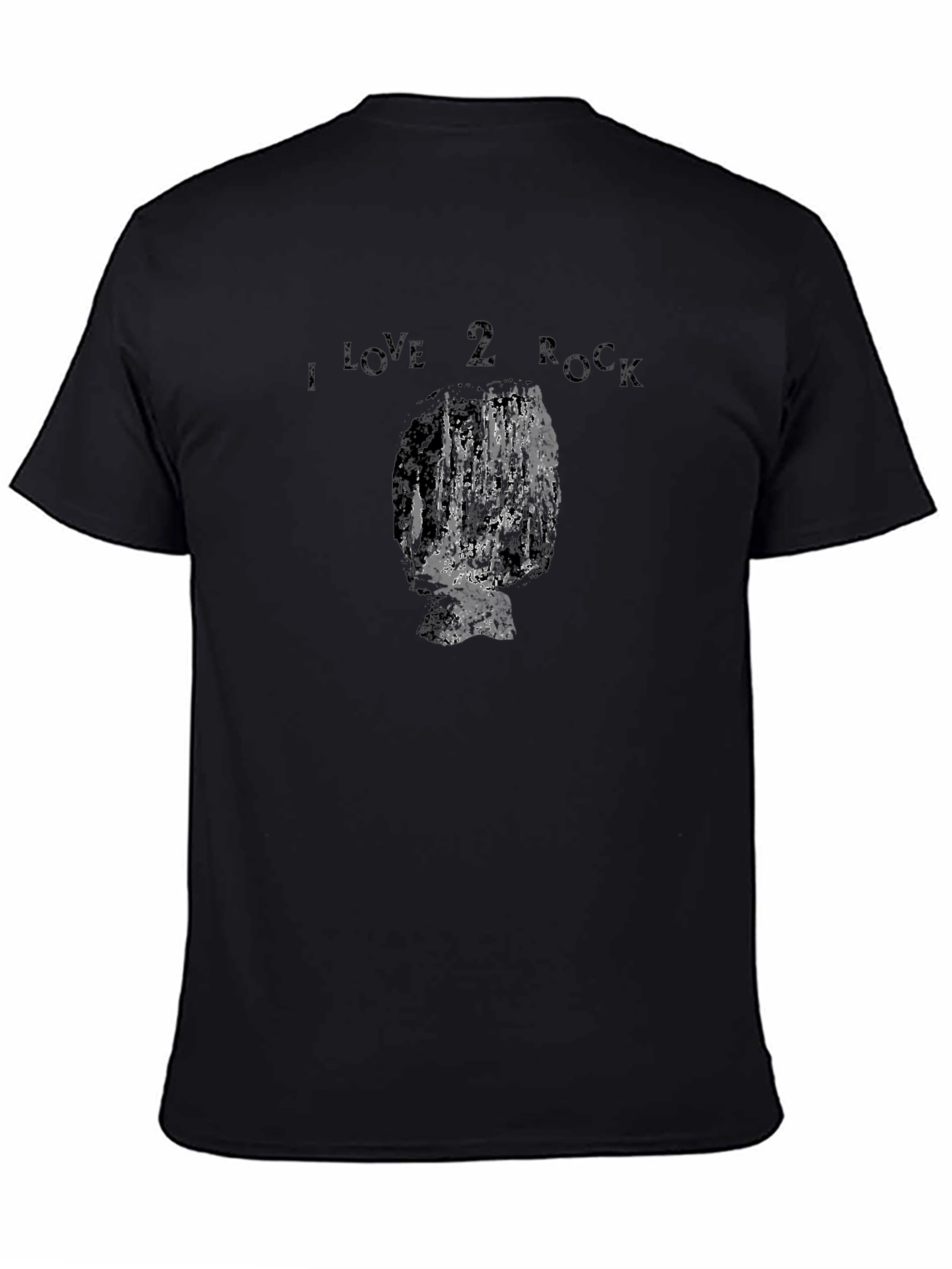 I Love 2 Rock T-Shirt - Black