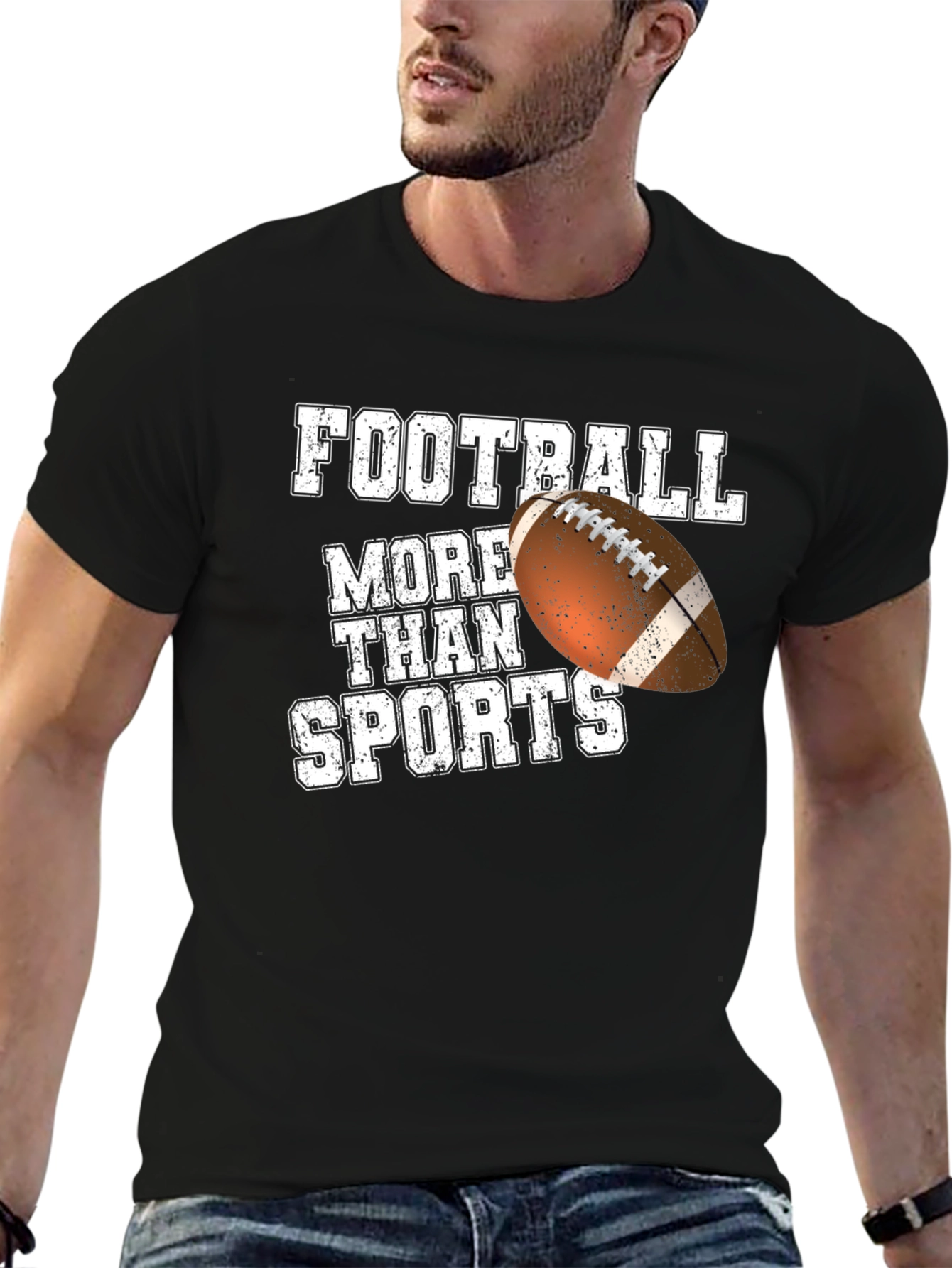 Football More Than Sports Graphic T-Shirt