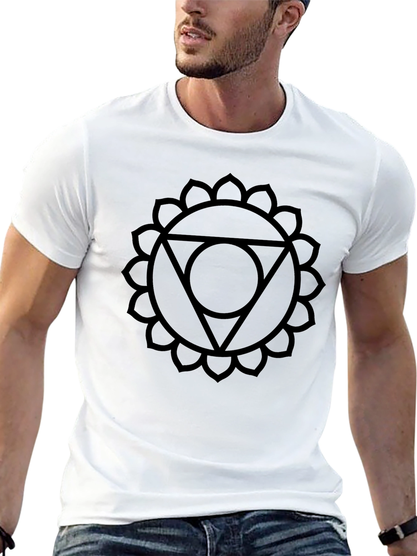 Black Chakra Symbol T-Shirt