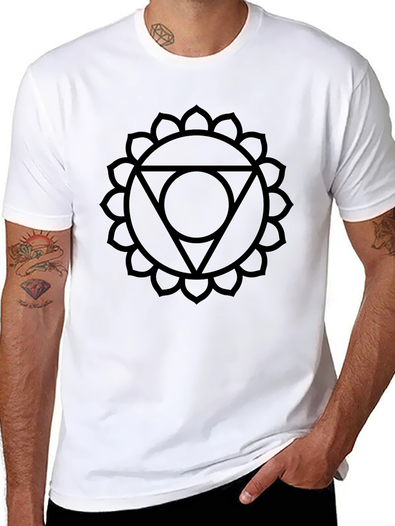 Black Chakra Symbol T-Shirt