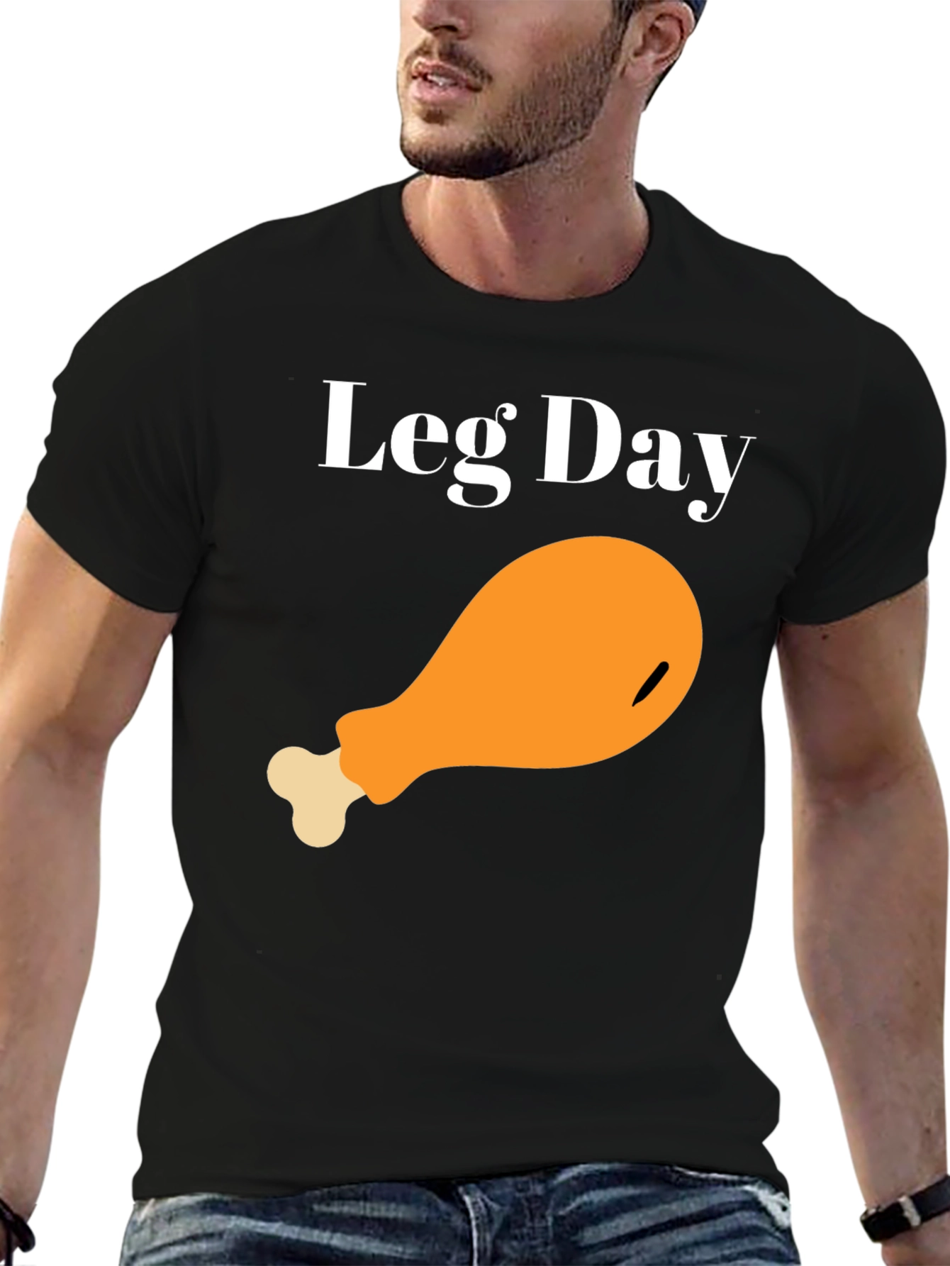 Leg Day Chicken T-Shirt - Funny Workout Tee