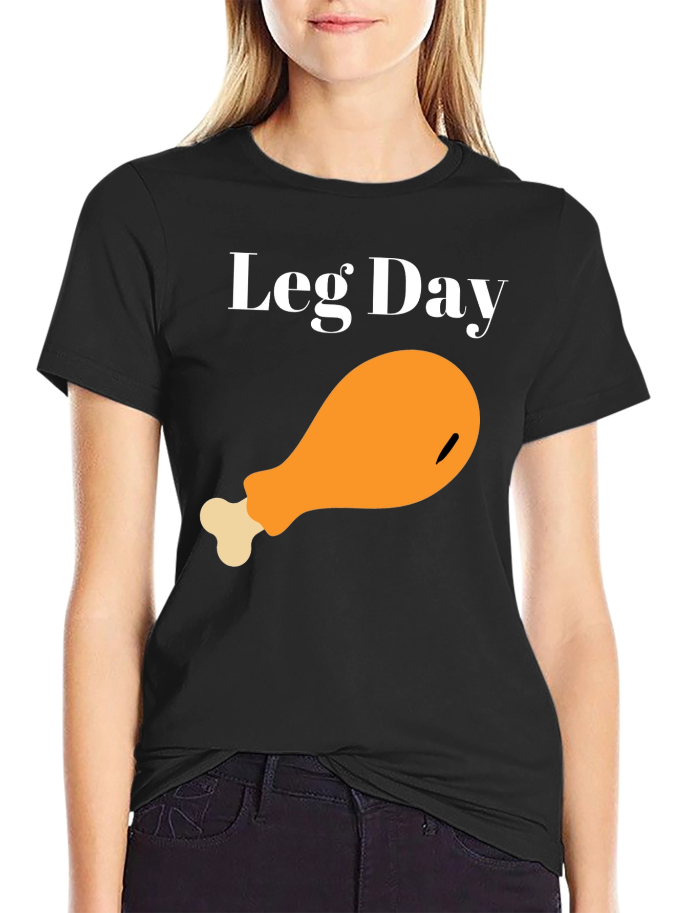 Leg Day Chicken T-Shirt - Funny Workout Tee