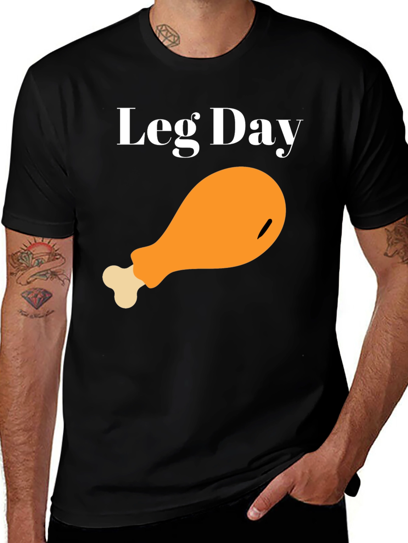 Leg Day Chicken T-Shirt - Funny Workout Tee