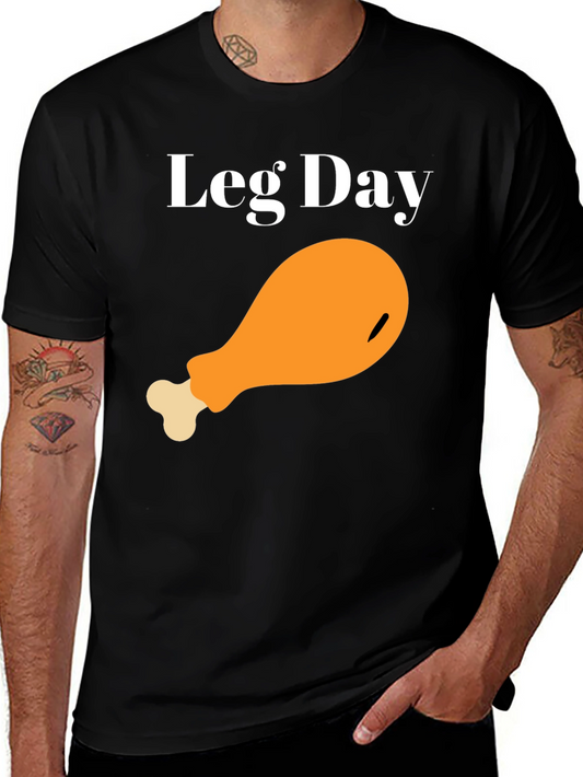 Leg Day Chicken T-Shirt - Funny Workout Tee