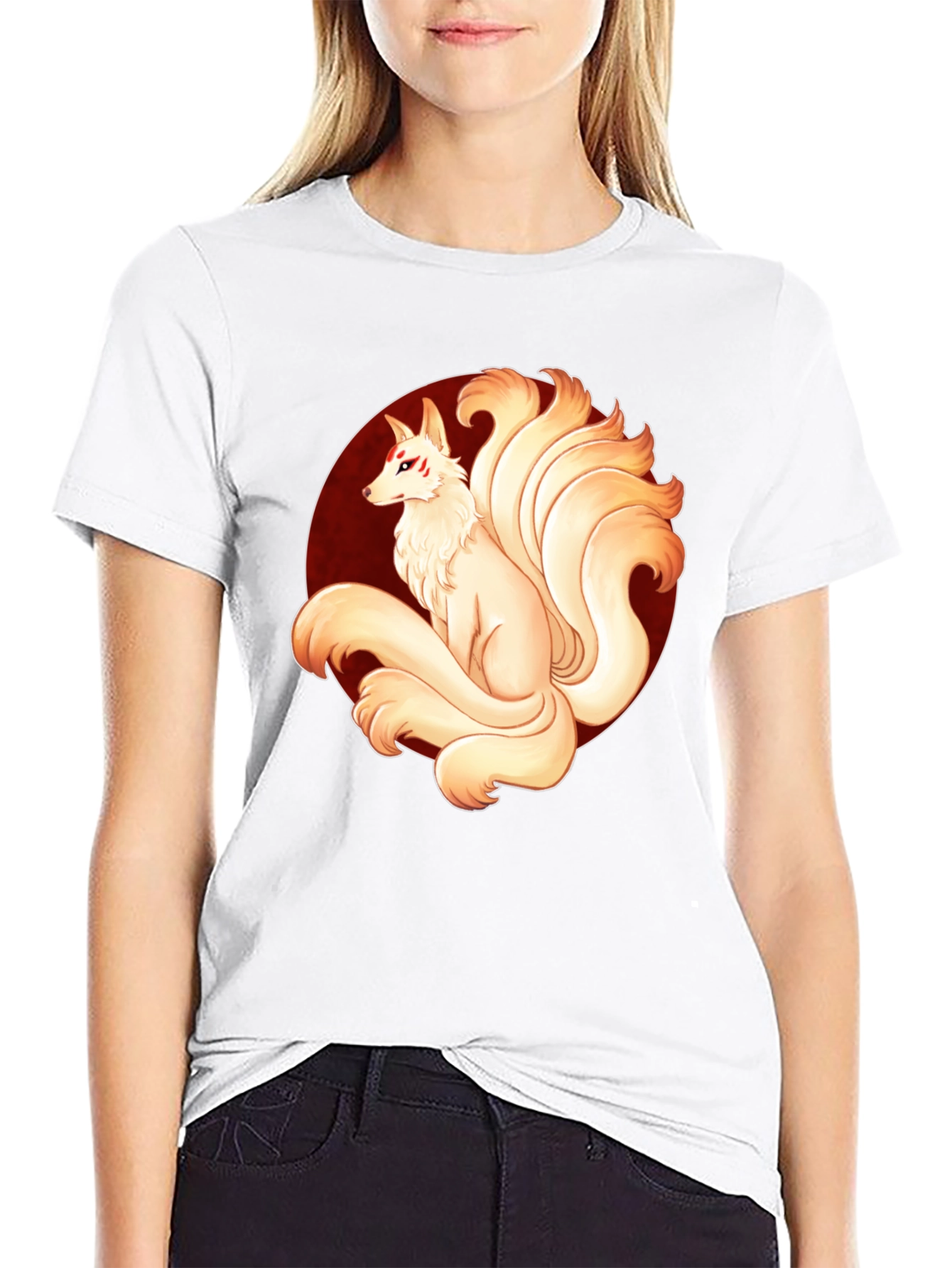 Nine-Tailed Fox Graphic Tee - Stylish Anime Inspired Shirt