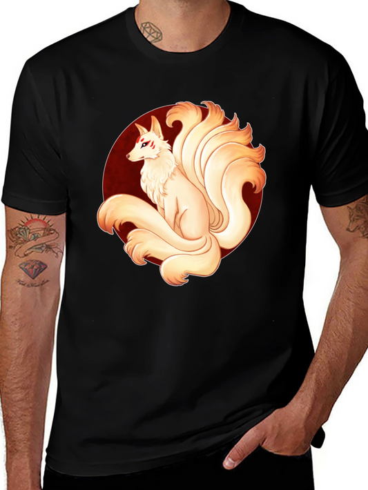 Nine-Tailed Fox Graphic Tee - Stylish Anime Inspired Shirt