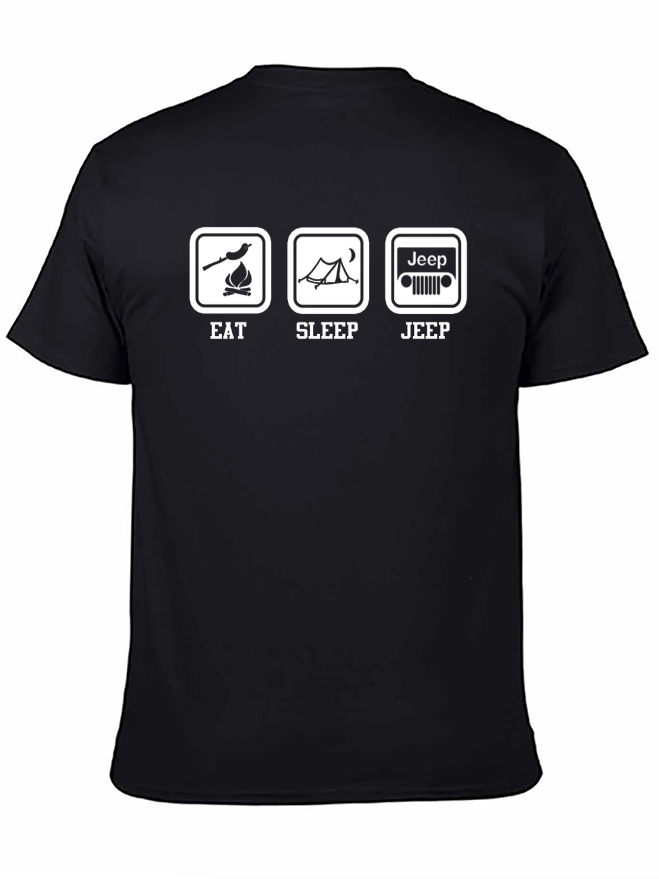 Eat Sleep Jeep Black T-Shirt