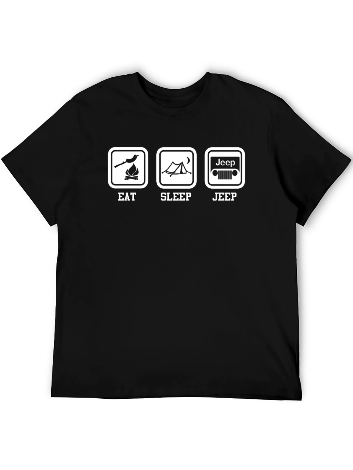 Eat Sleep Jeep Black T-Shirt