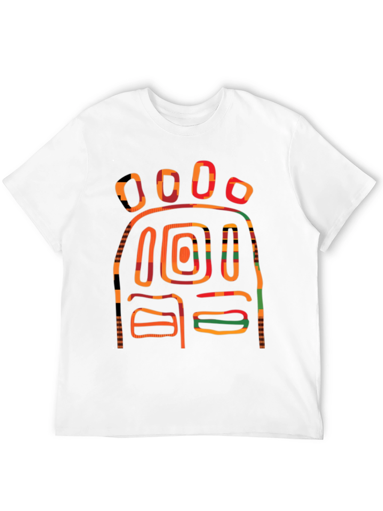Abstract Graphic Print T-Shirt - Bold Design