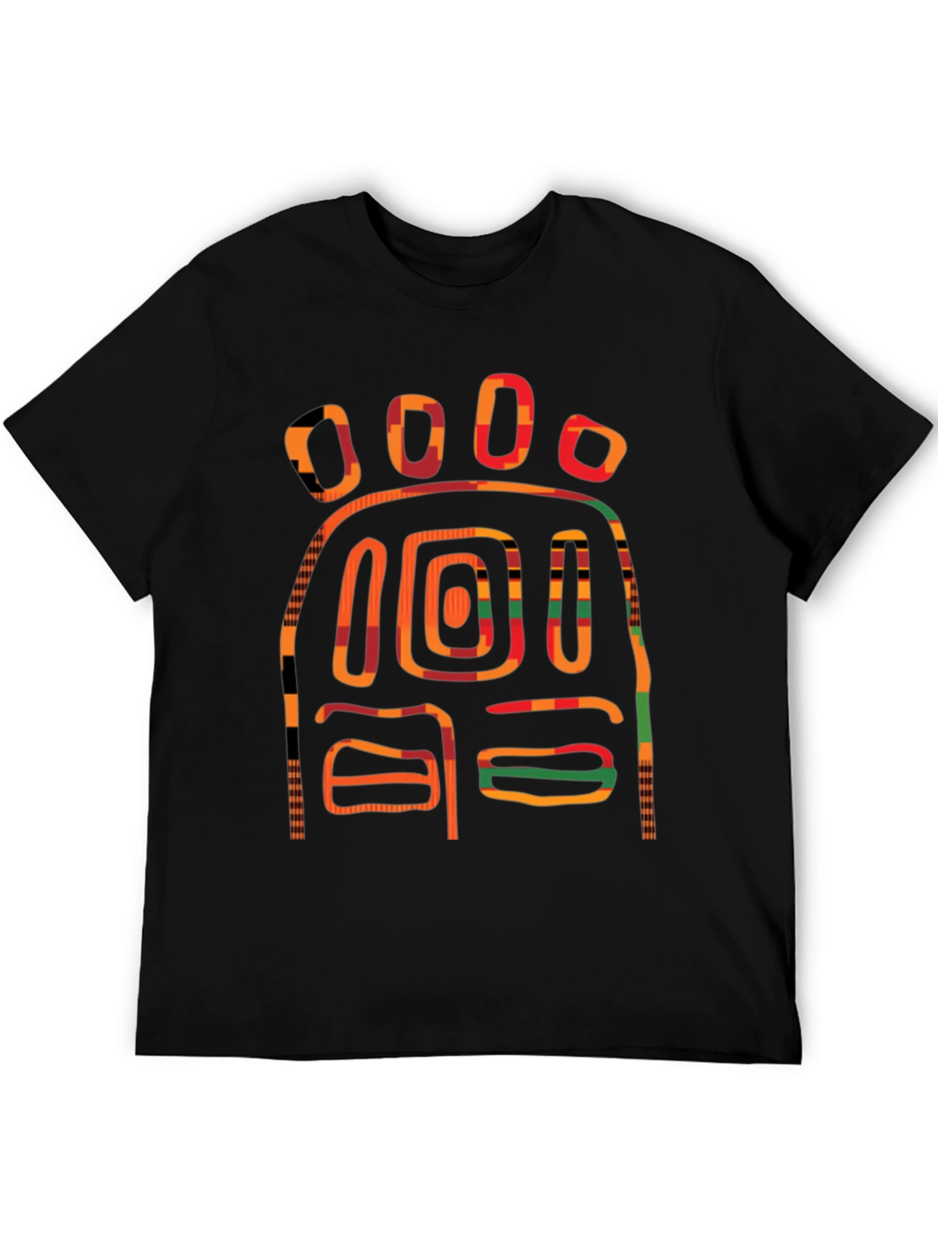 Abstract Graphic Print T-Shirt - Bold Design