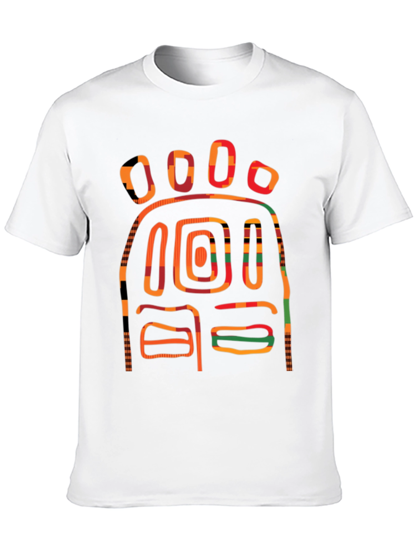 Abstract Graphic Print T-Shirt - Bold Design