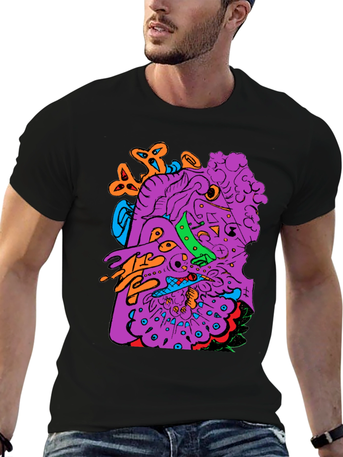 Abstract Art Graphic Print T-Shirt