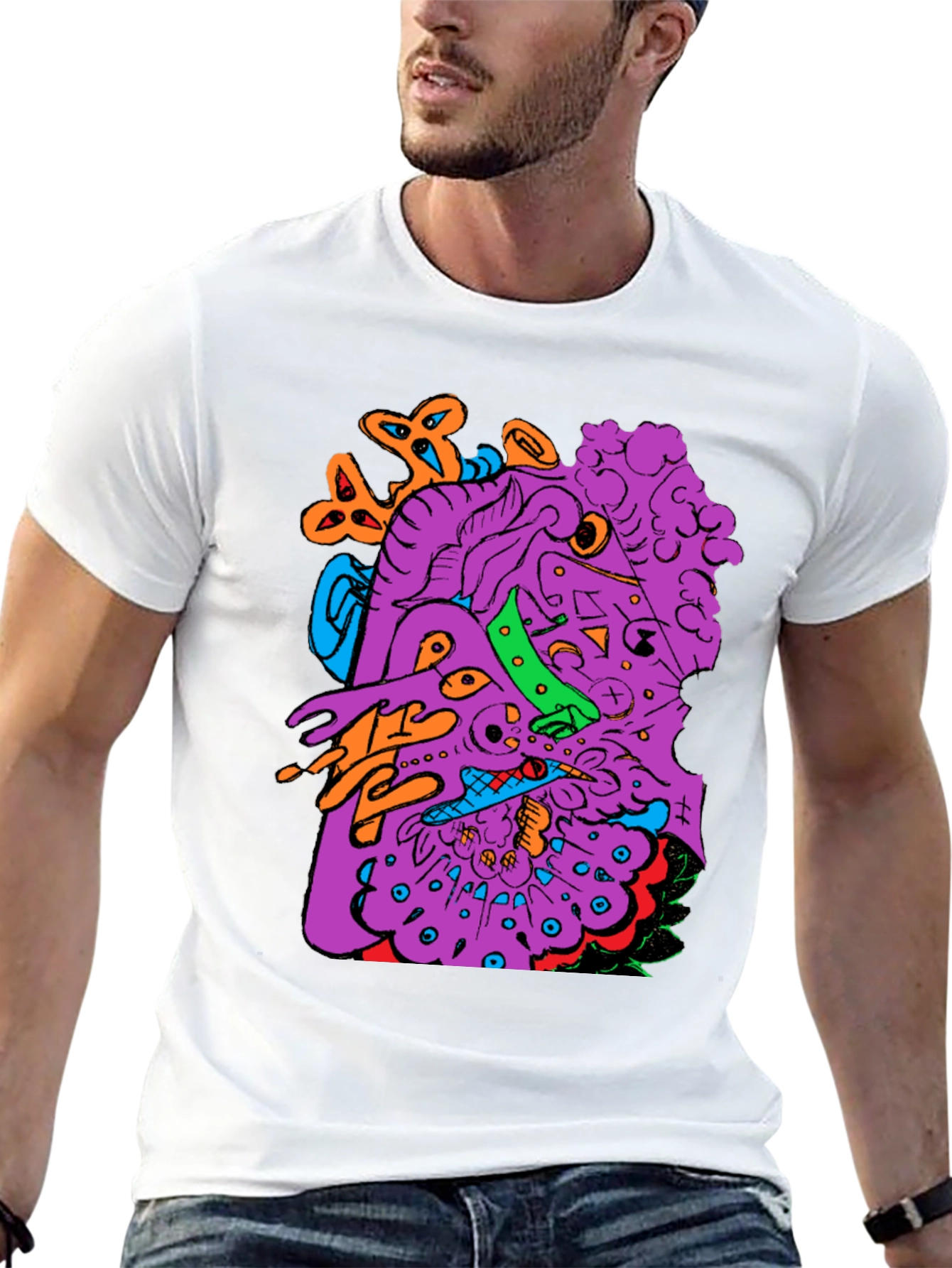 Abstract Art Graphic Print T-Shirt