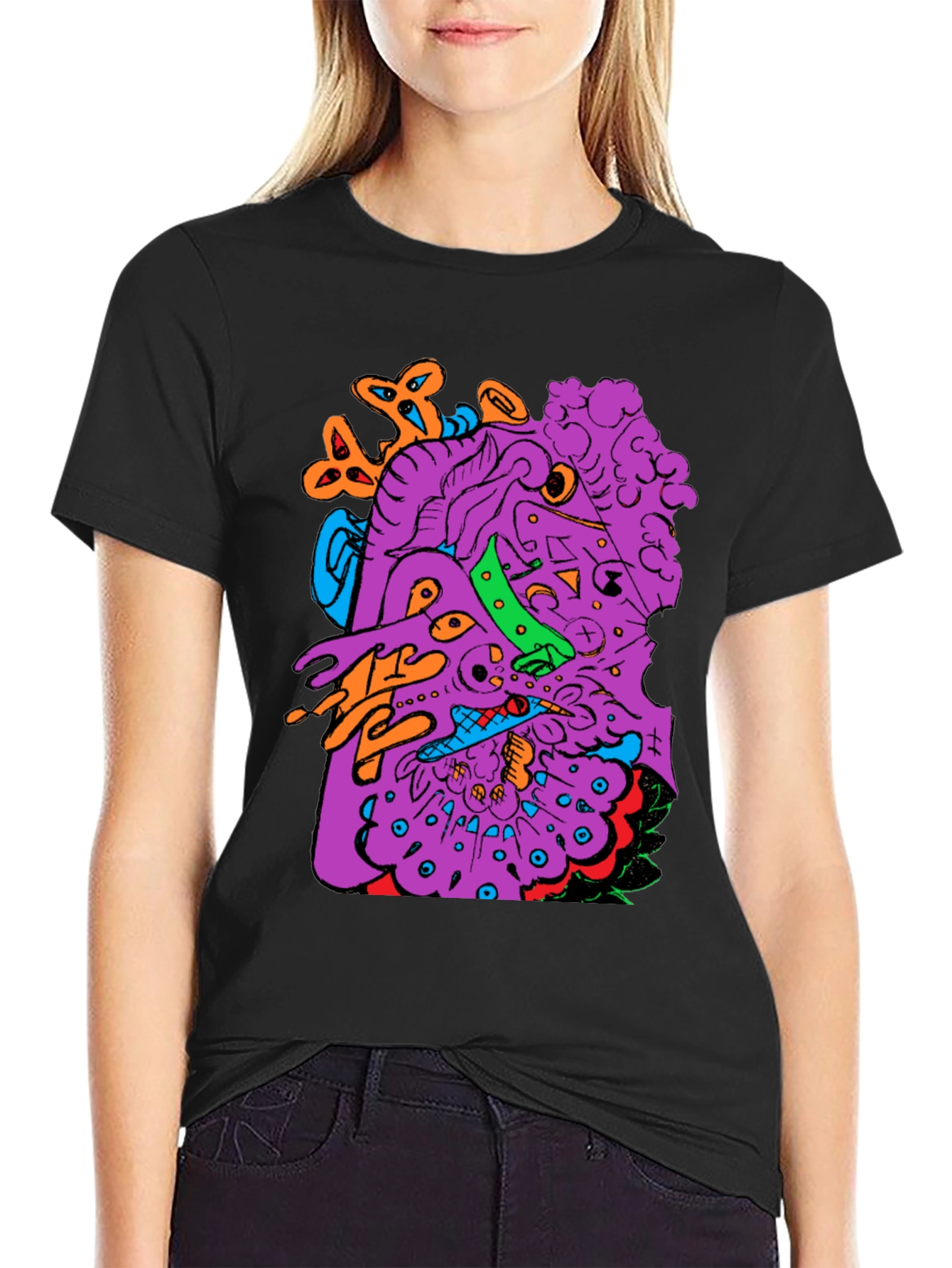 Abstract Art Graphic Print T-Shirt