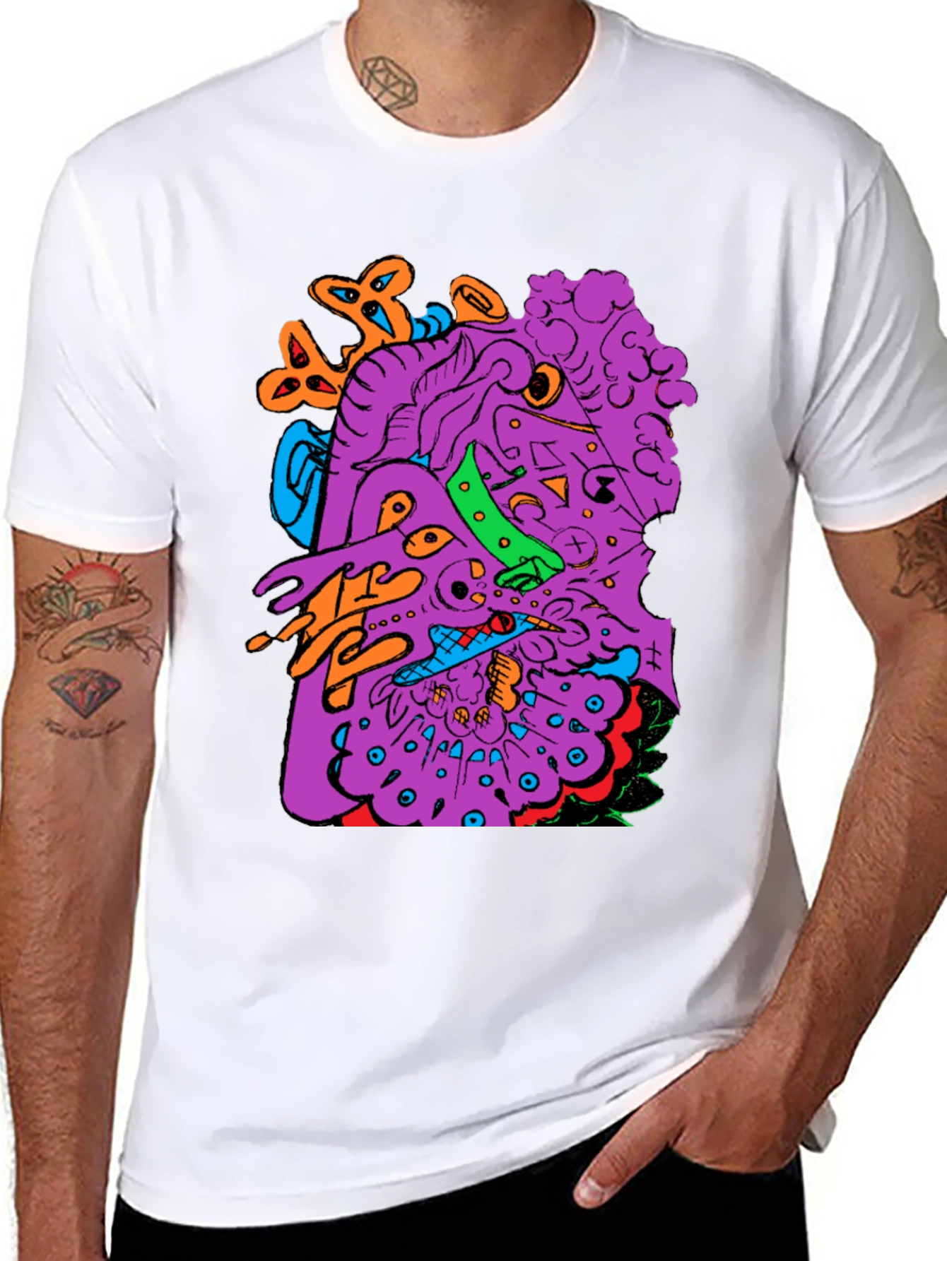 Abstract Art Graphic Print T-Shirt
