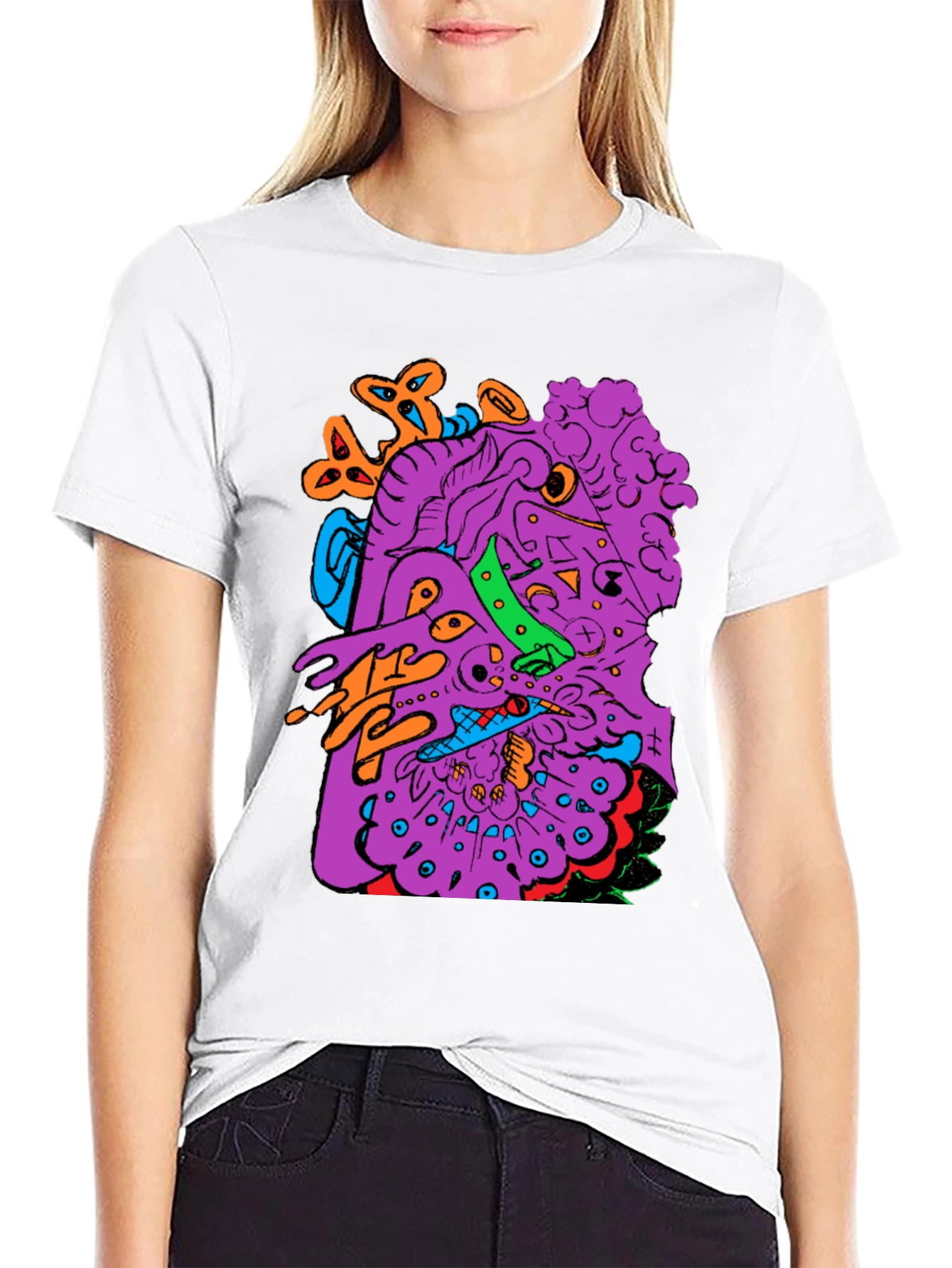 Abstract Art Graphic Print T-Shirt