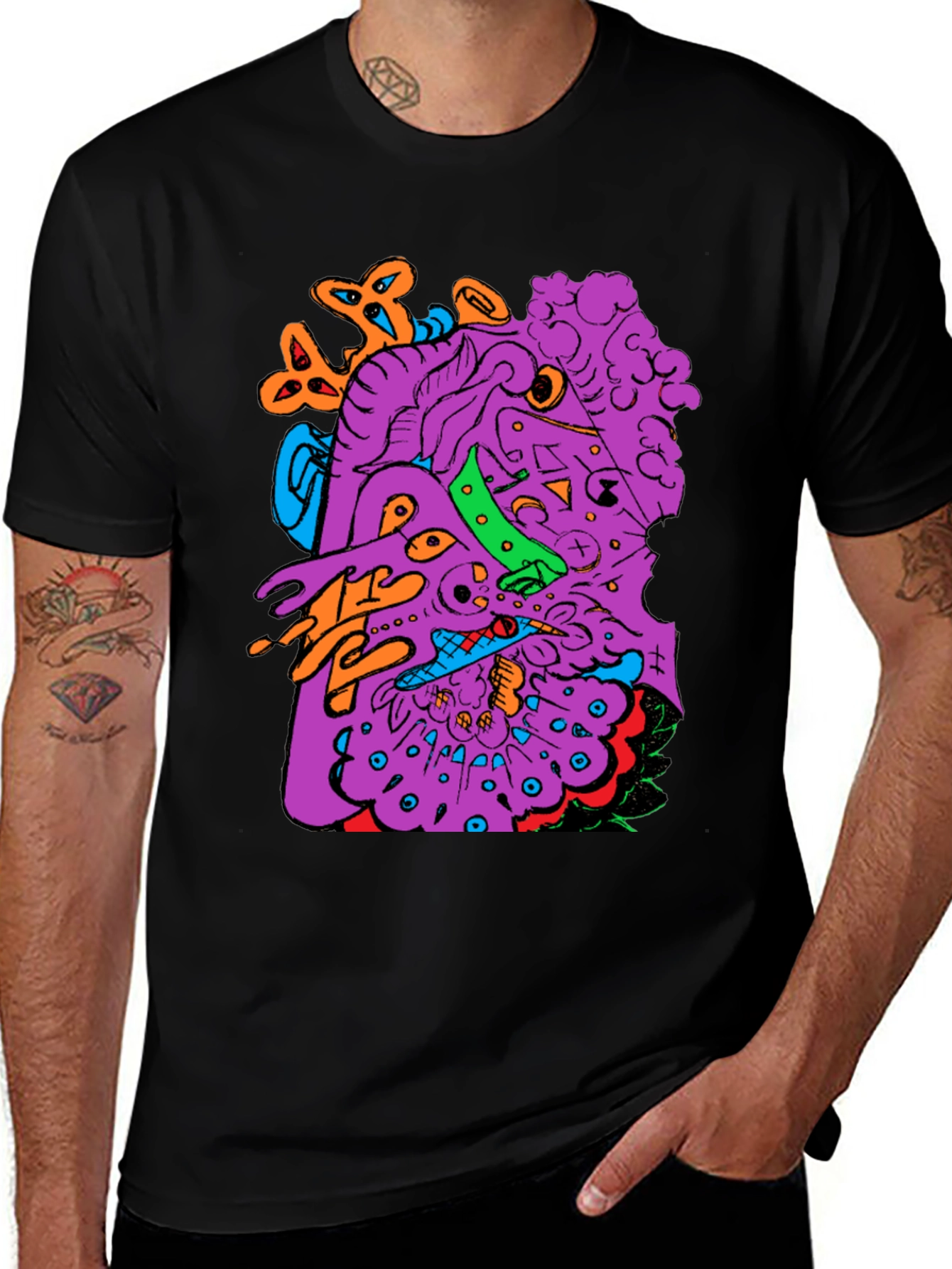 Abstract Art Graphic Print T-Shirt
