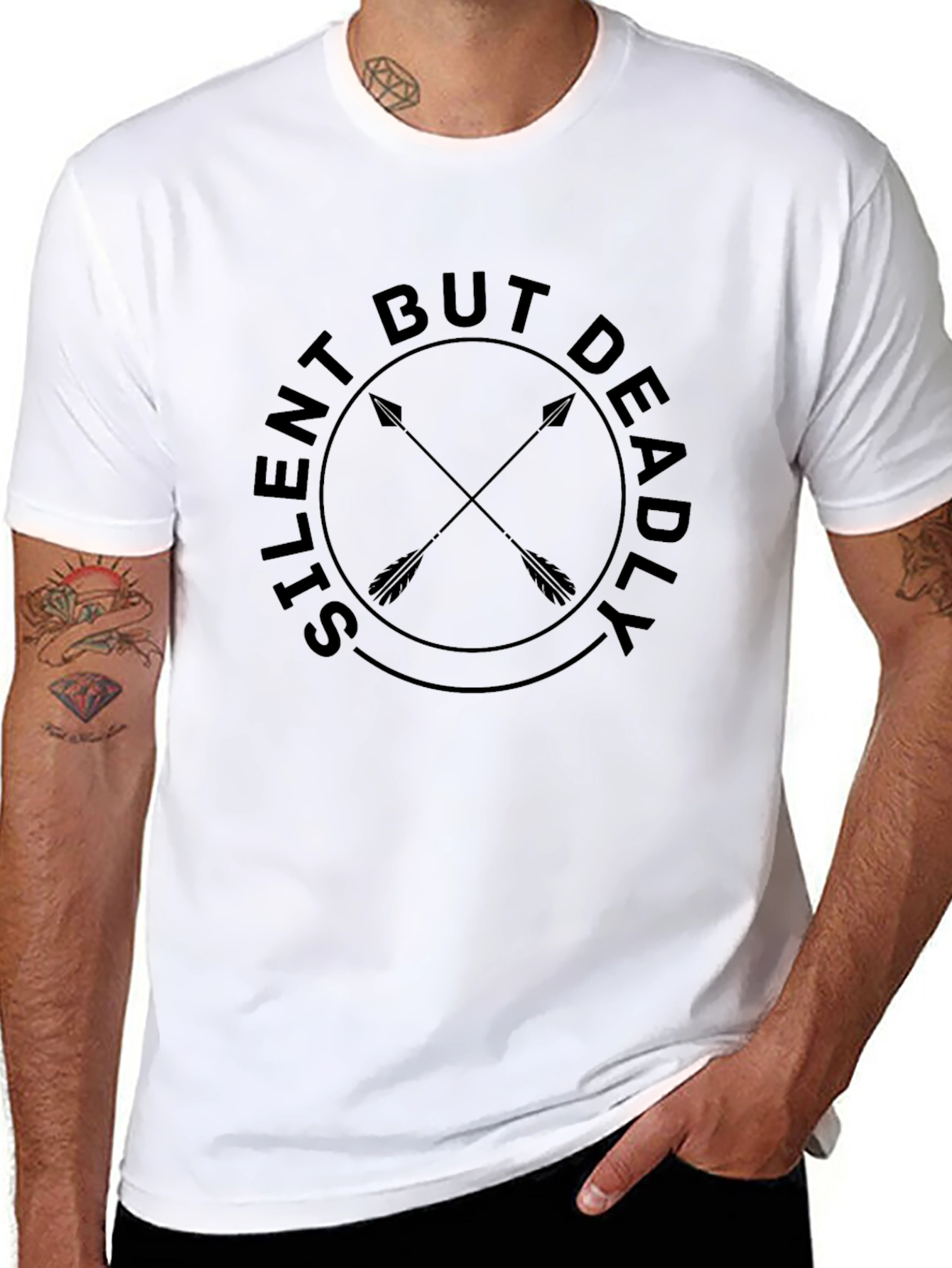 Silent But Deadly Arrow Graphic T-Shirt