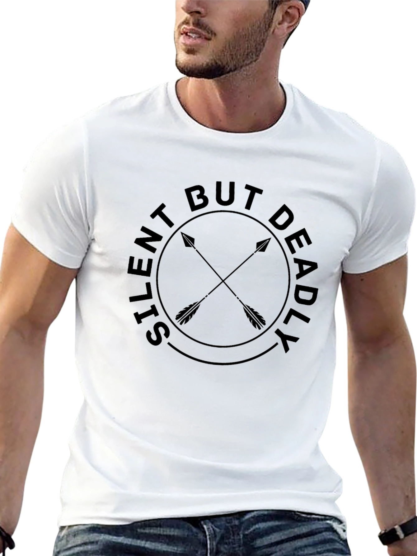 Silent But Deadly Arrow Graphic T-Shirt