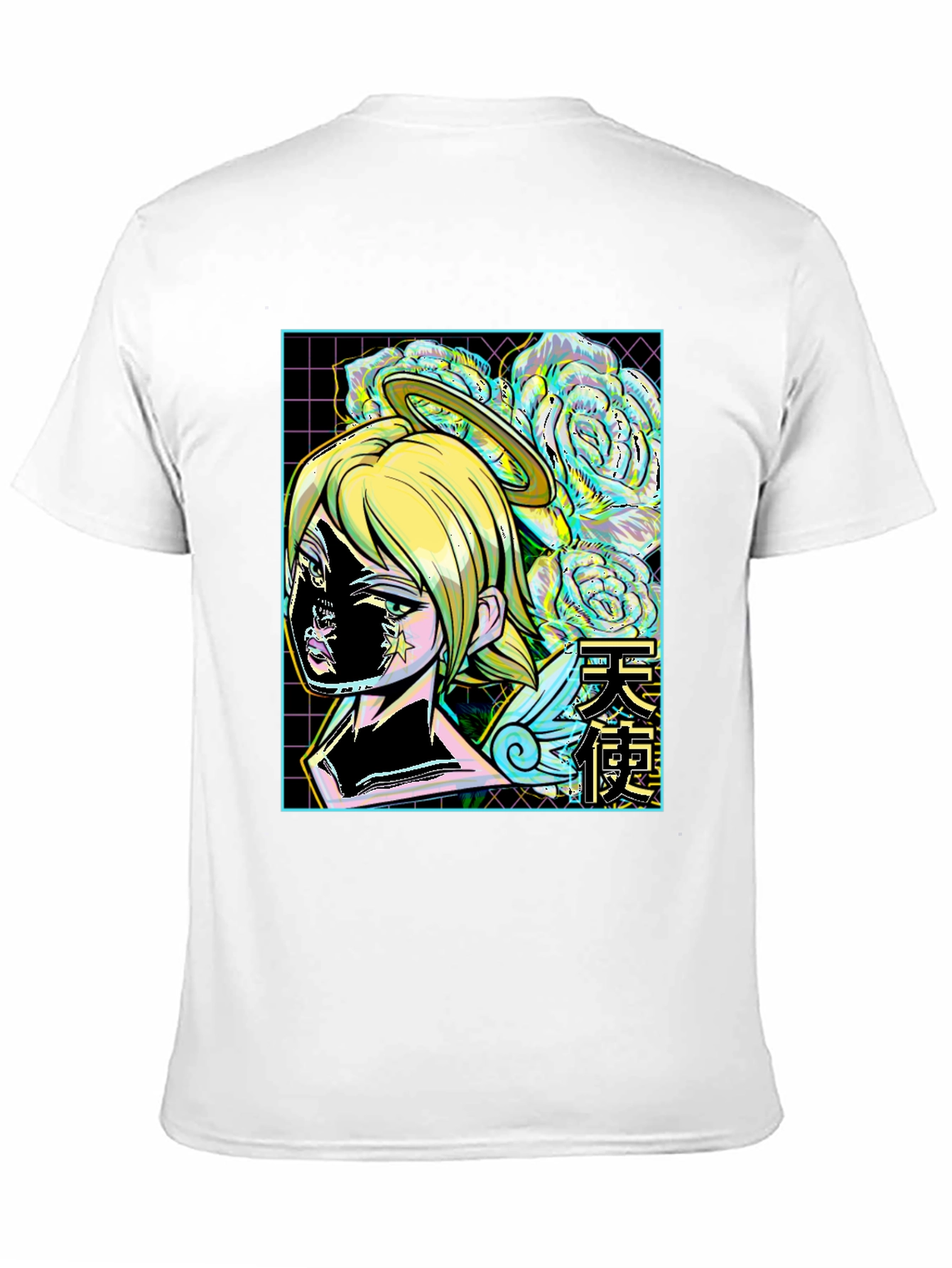 Angel Anime Graphic Tee - Trendy Streetwear