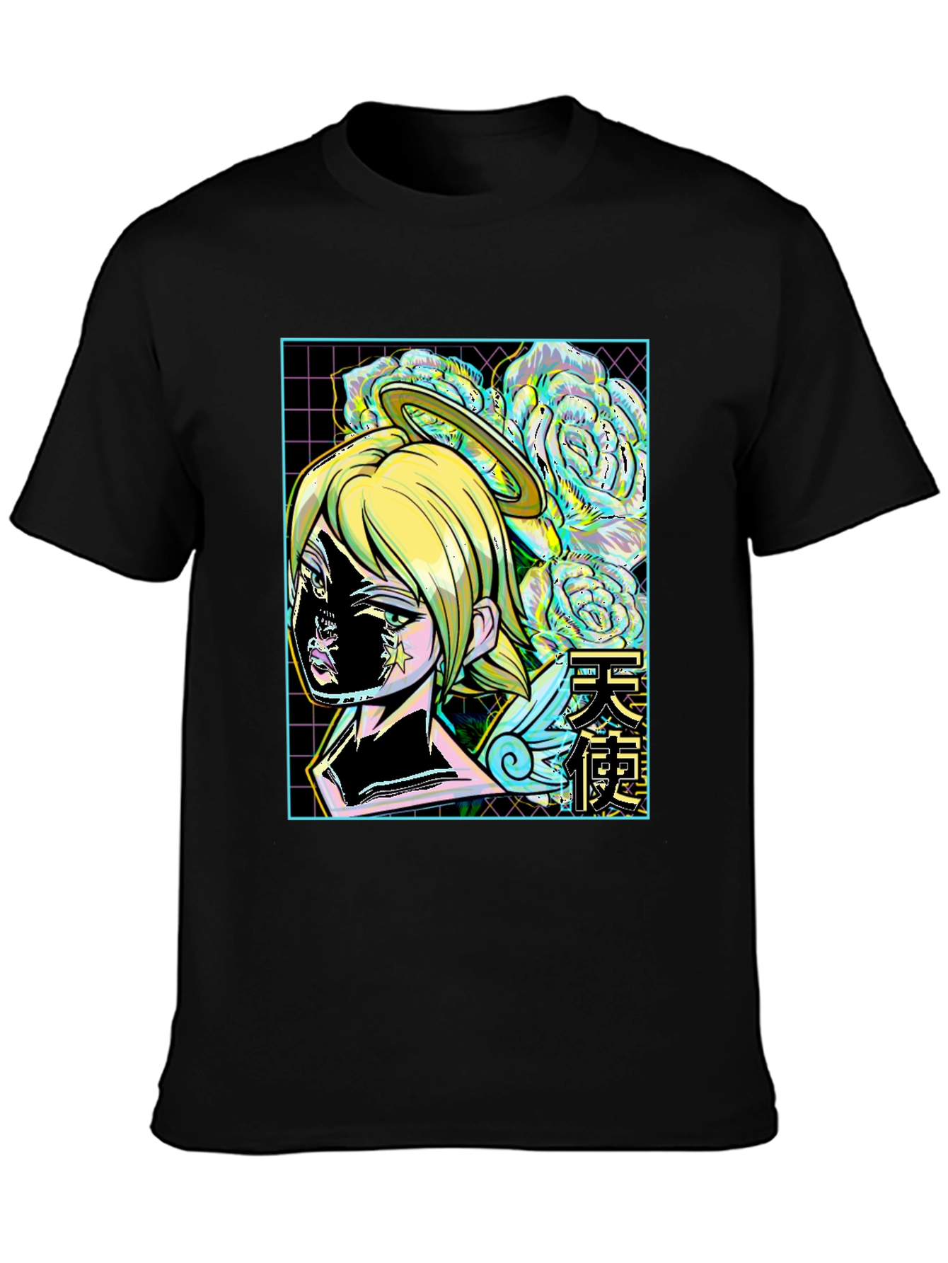 Angel Anime Graphic Tee - Trendy Streetwear