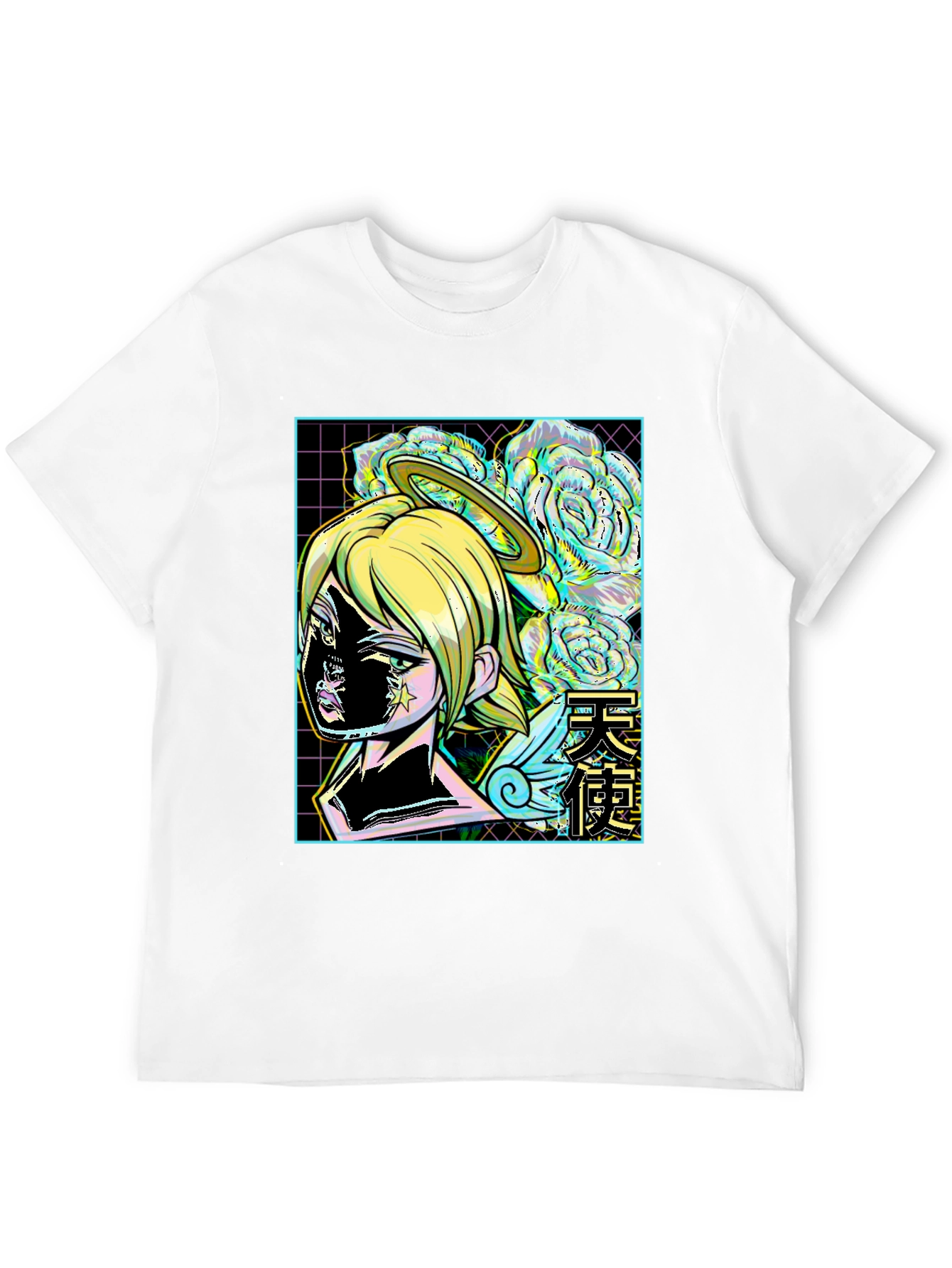 Angel Anime Graphic Tee - Trendy Streetwear