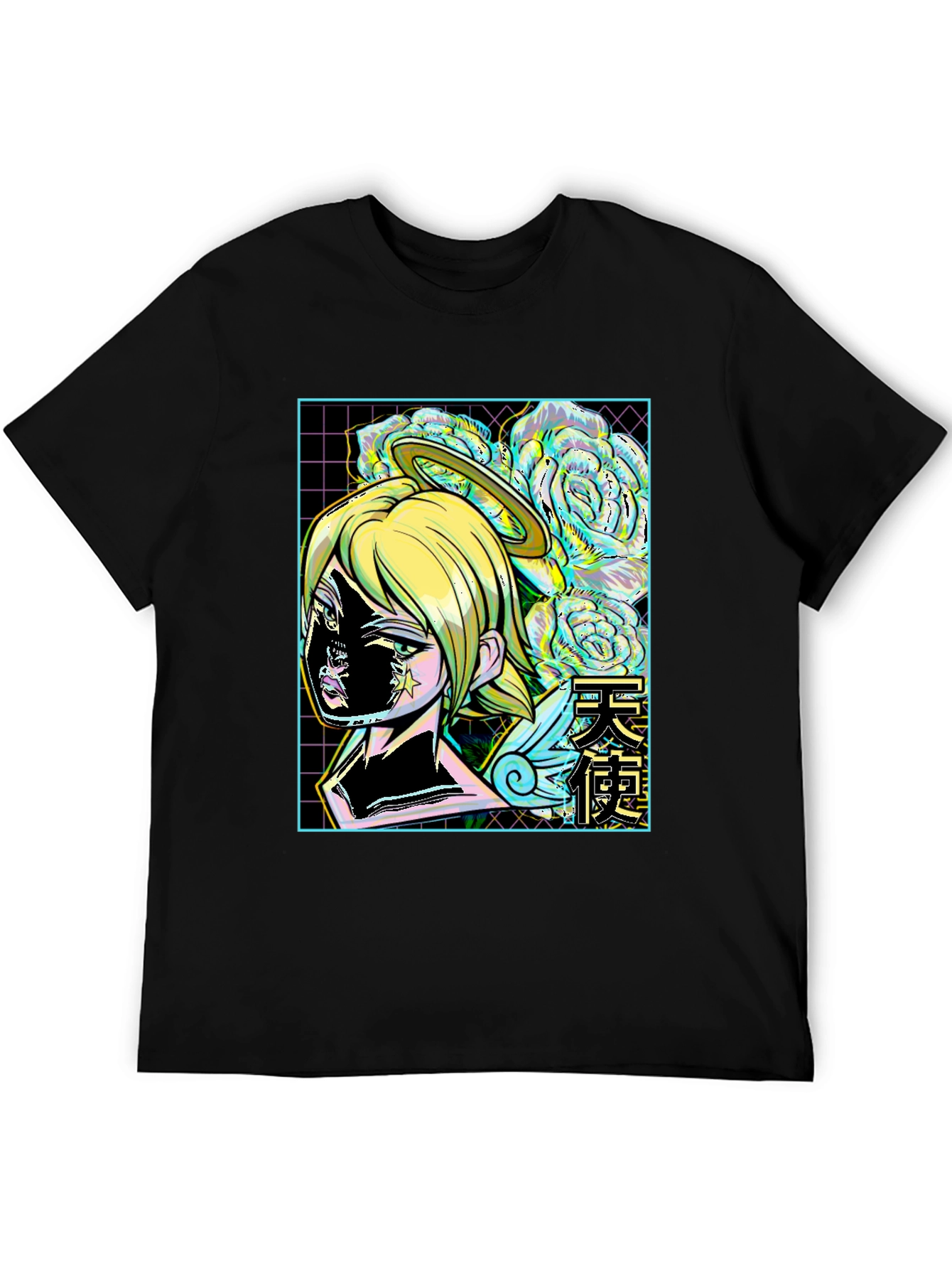 Angel Anime Graphic Tee - Trendy Streetwear
