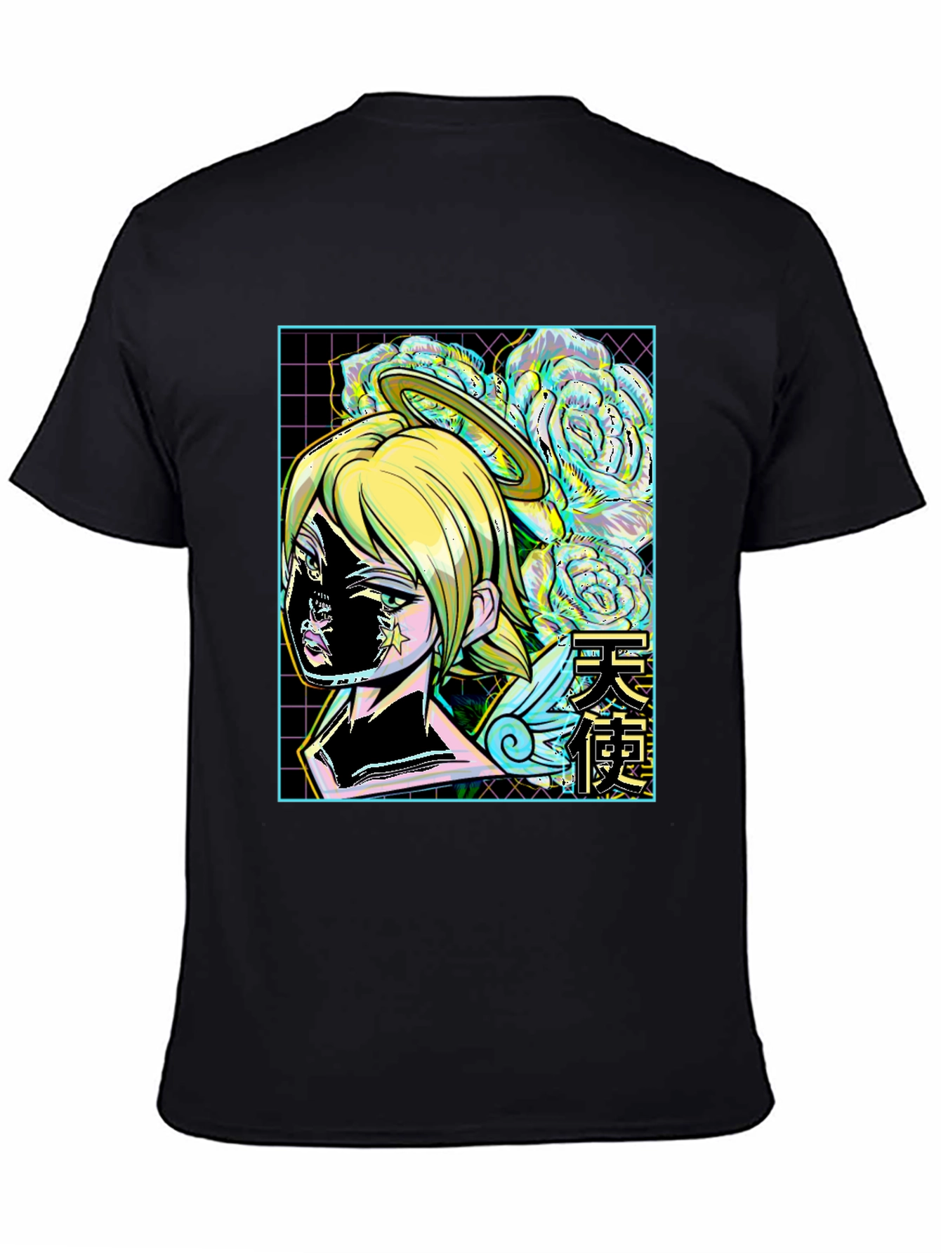 Angel Anime Graphic Tee - Trendy Streetwear