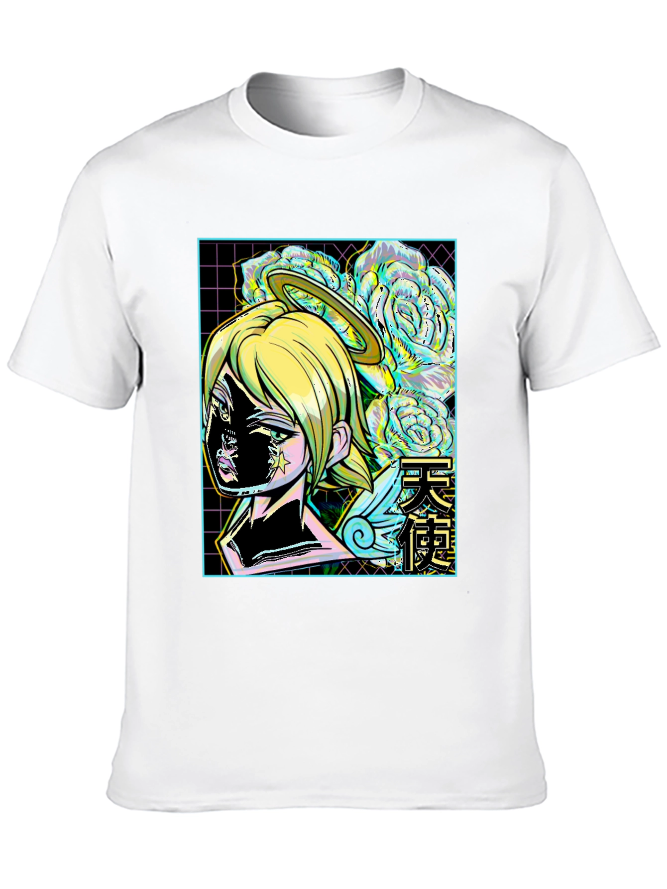Angel Anime Graphic Tee - Trendy Streetwear