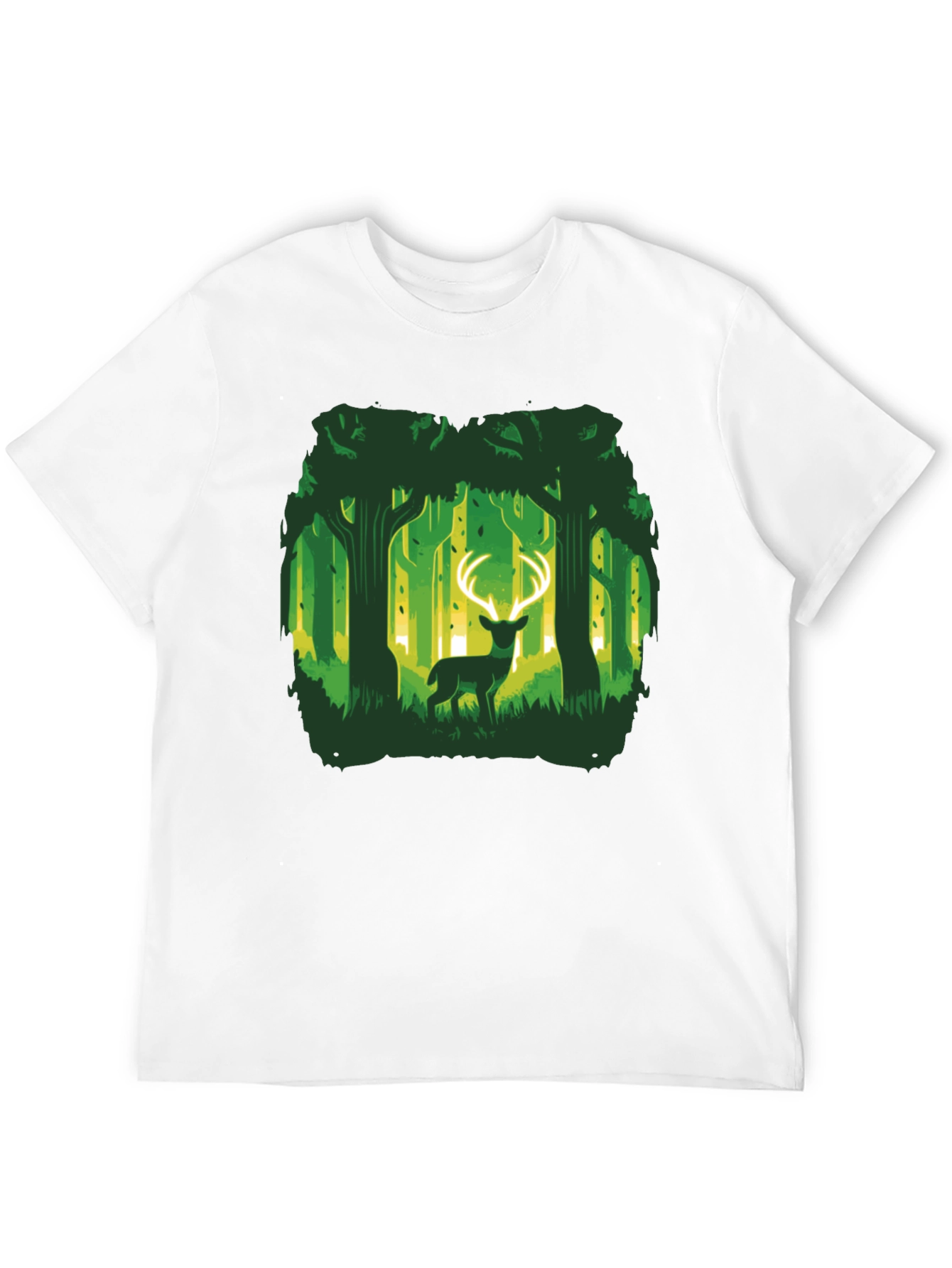 Forest Deer Graphic Tee - Unique Nature Design