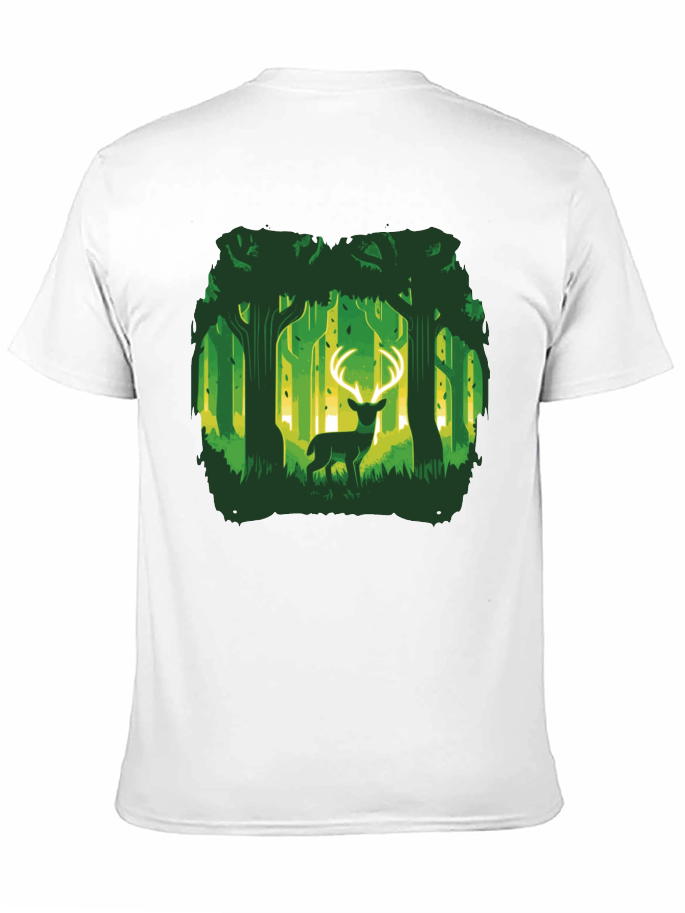 Forest Deer Graphic Tee - Unique Nature Design