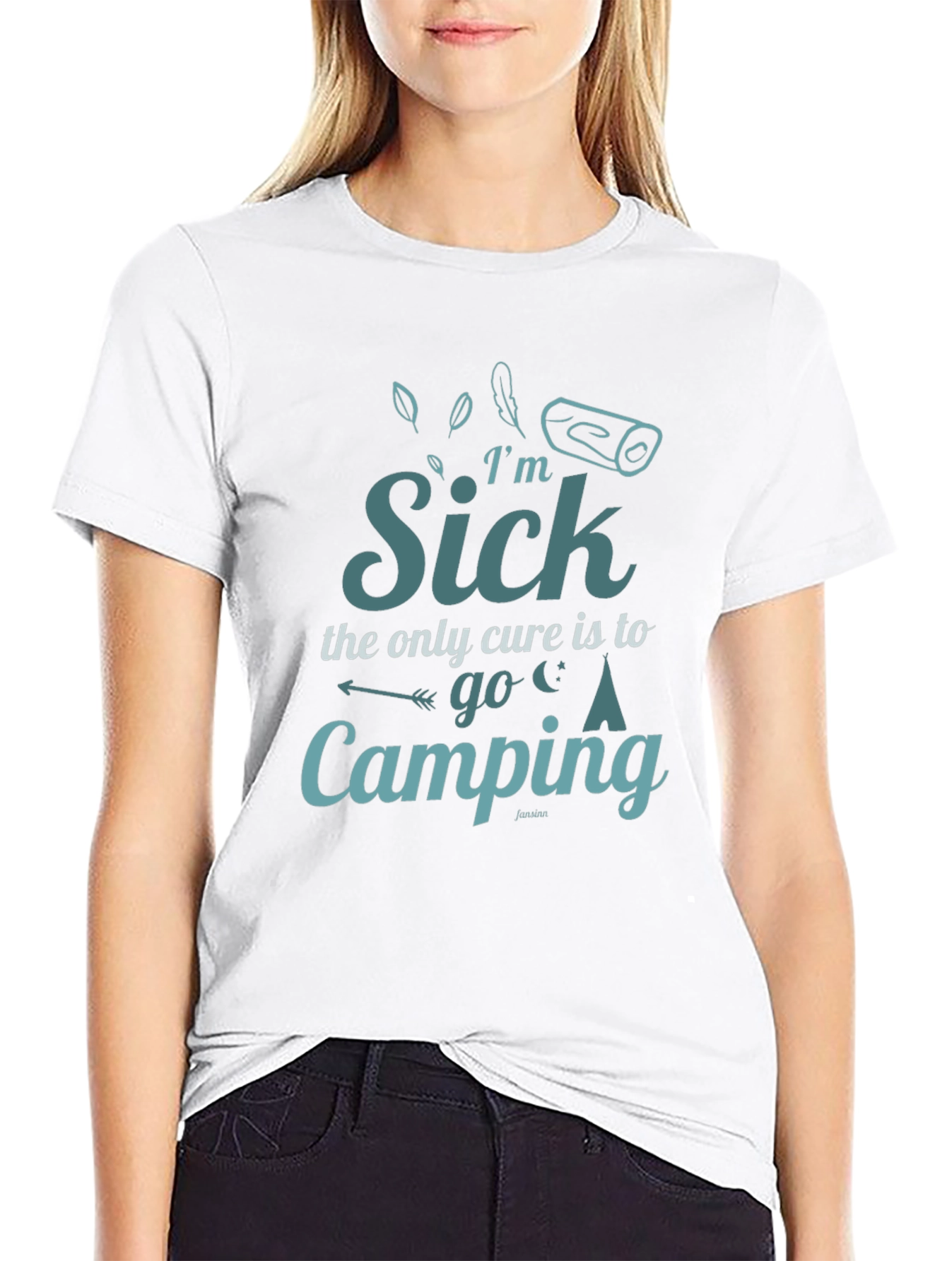 Im Sick Camping Cure Graphic T-Shirt