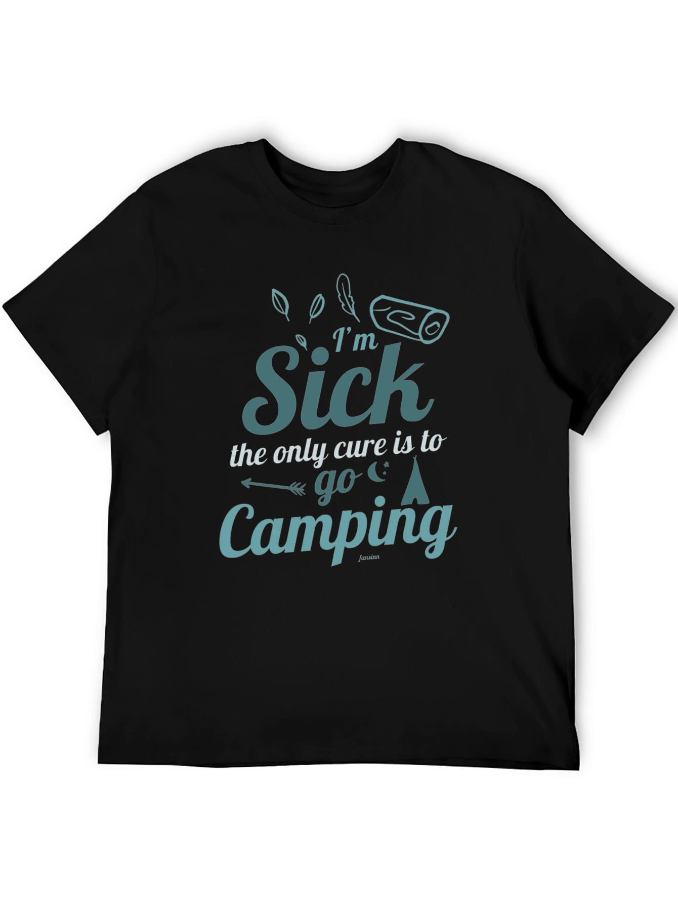 Im Sick Camping Cure Graphic T-Shirt