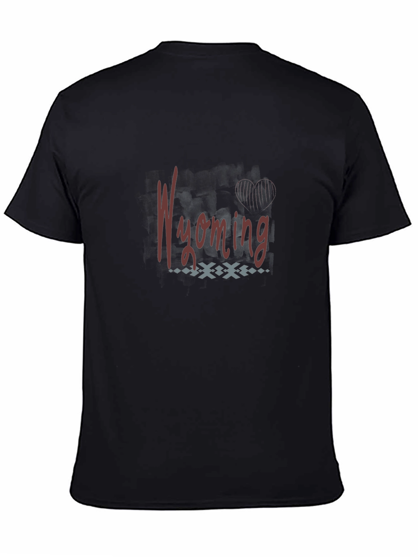 Wyoming Graphic Tee - Stylish Black T-Shirt