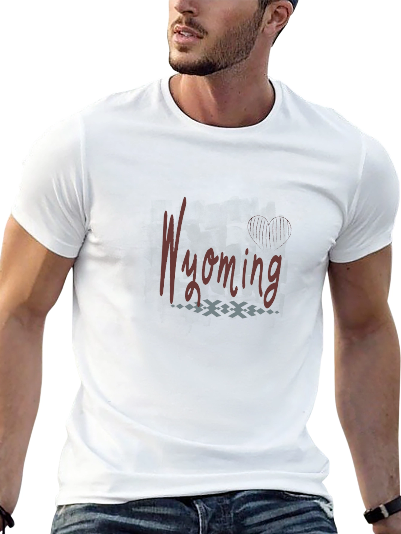 Wyoming Graphic Tee - Stylish Black T-Shirt