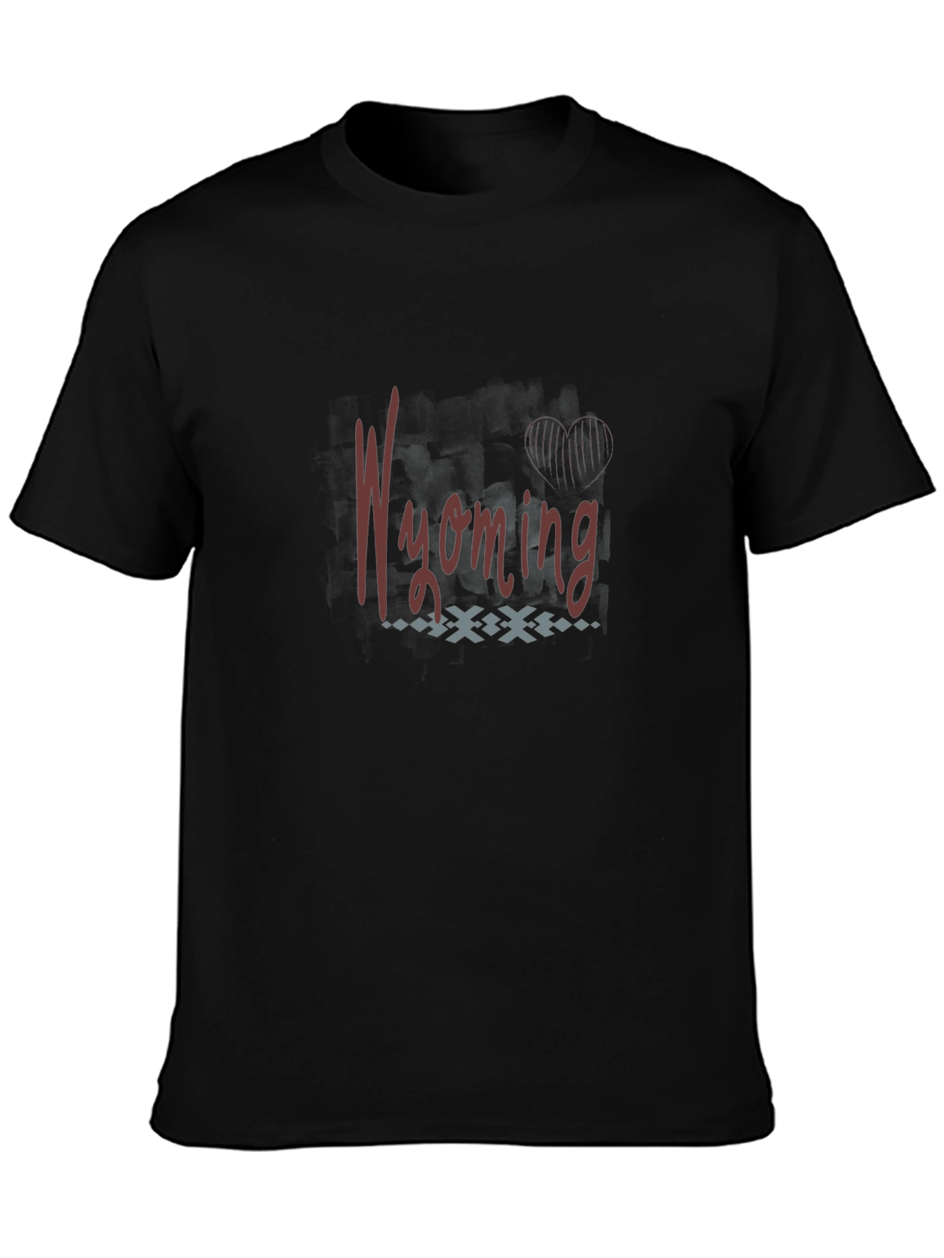 Wyoming Graphic Tee - Stylish Black T-Shirt
