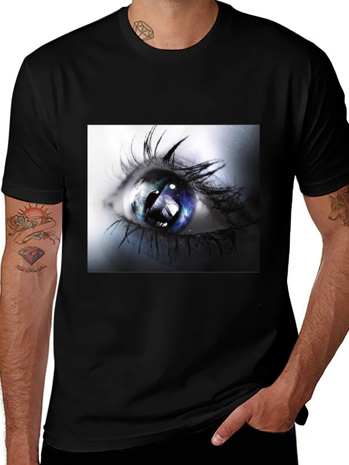Eye Graphic Black T-Shirt