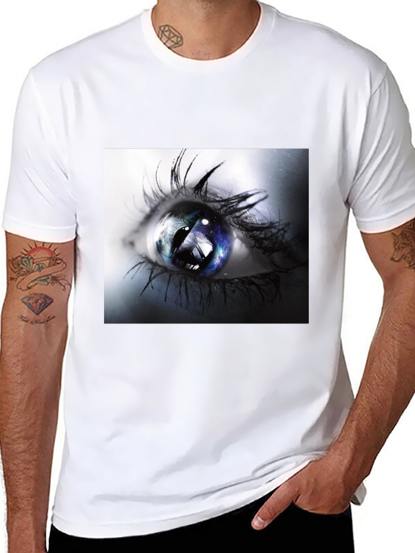 Eye Graphic Black T-Shirt