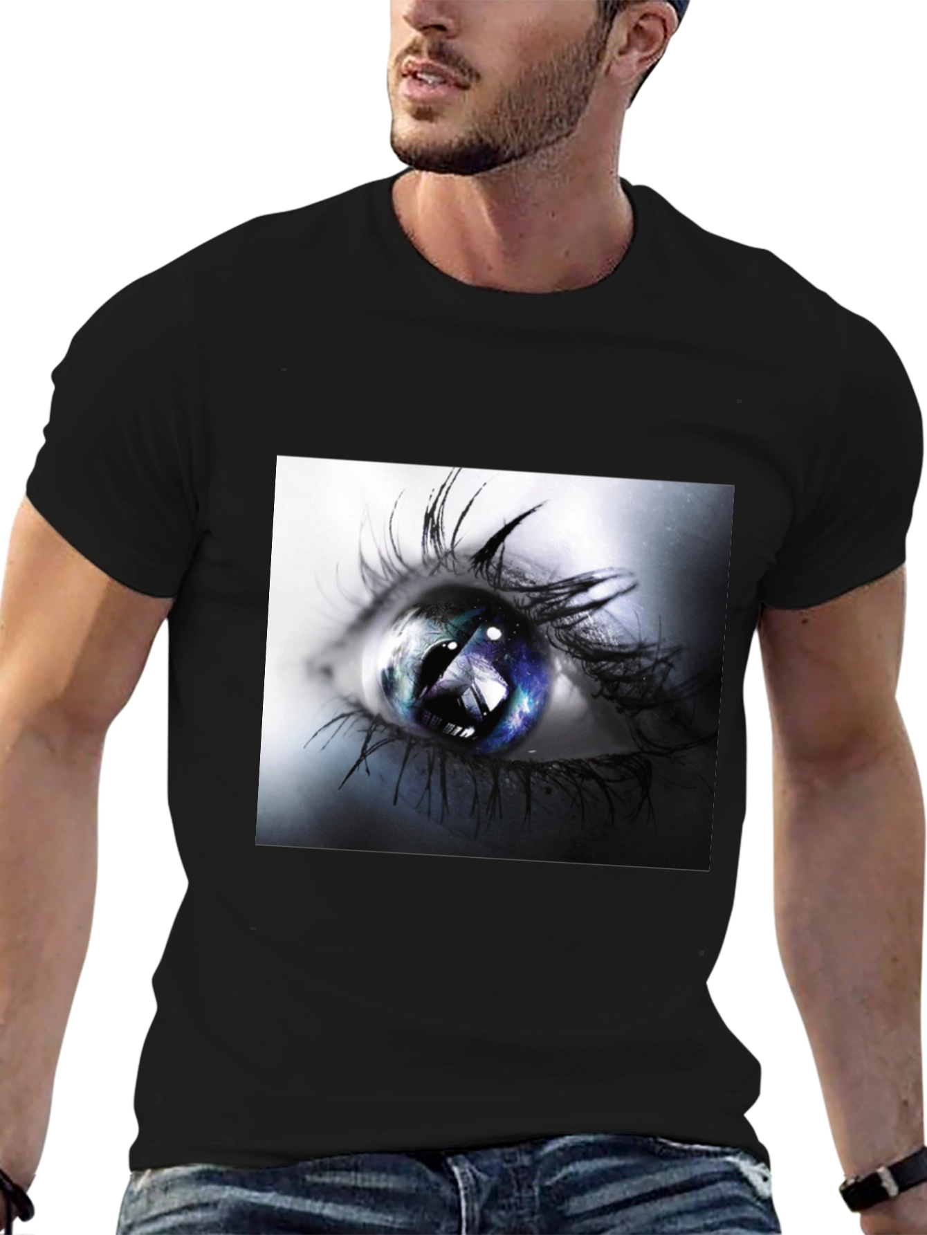 Eye Graphic Black T-Shirt