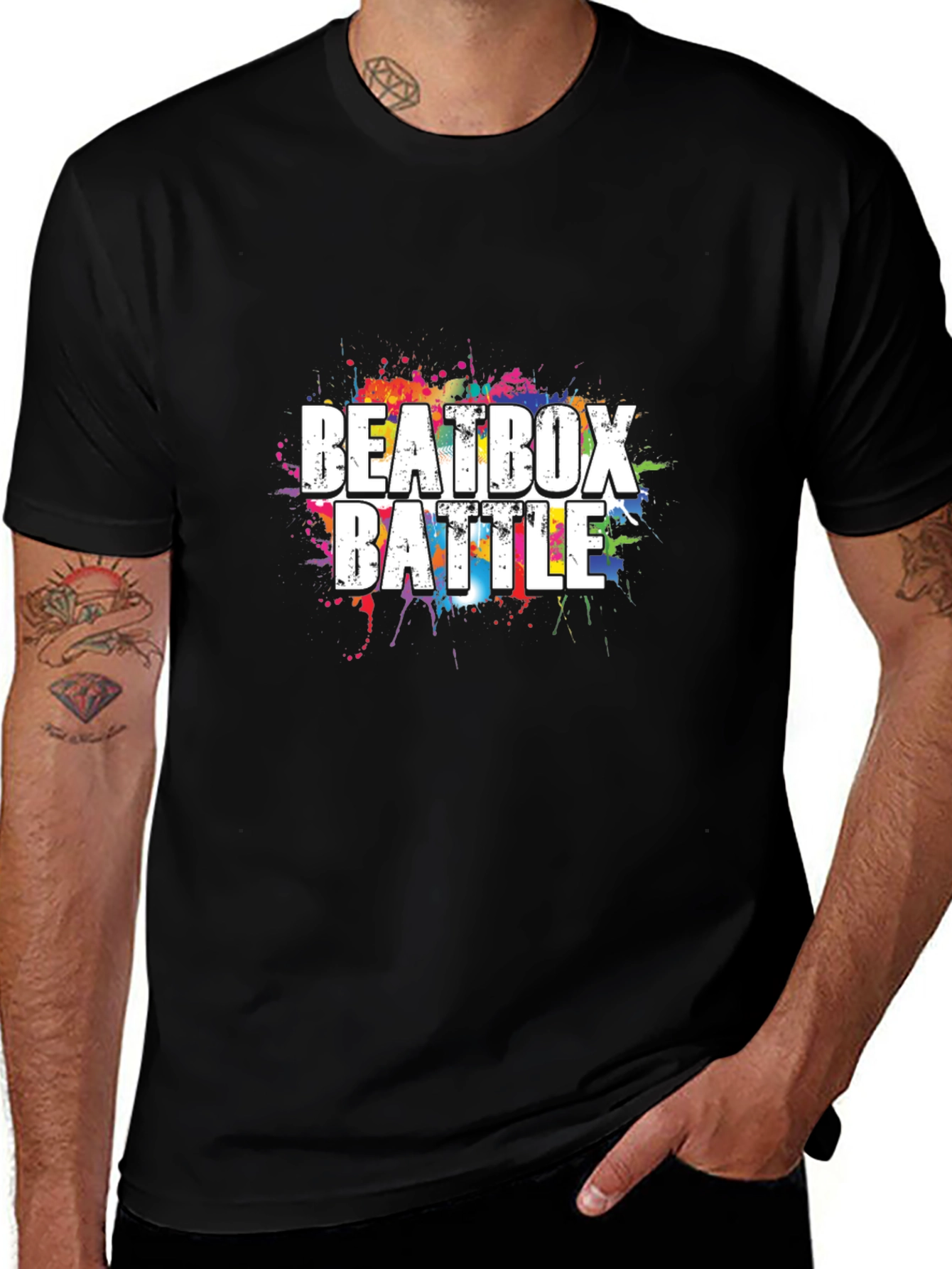 Beatbox Battle Graphic T-Shirt - Black Cotton Tee