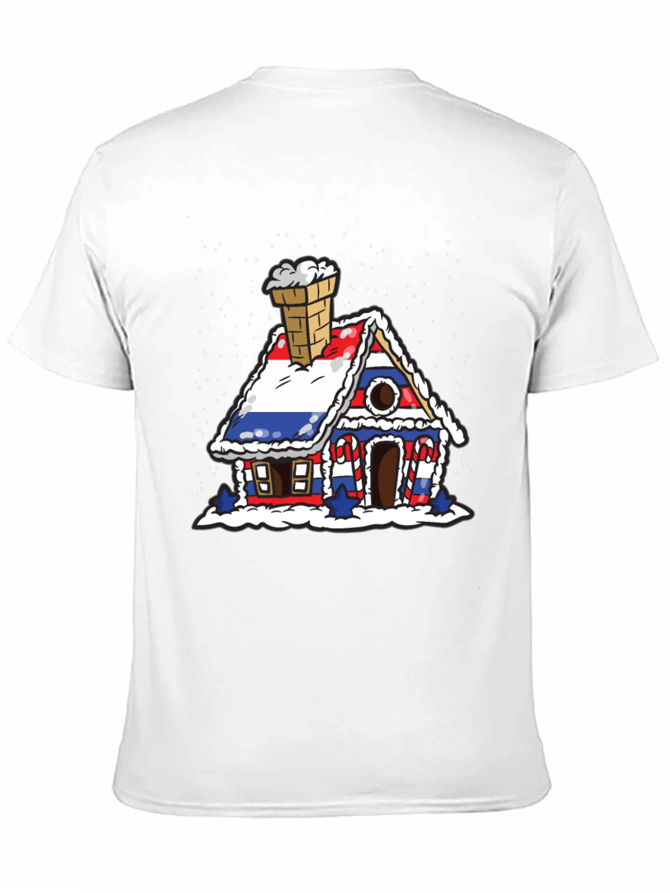 Gingerbread House Flag Graphic Tee