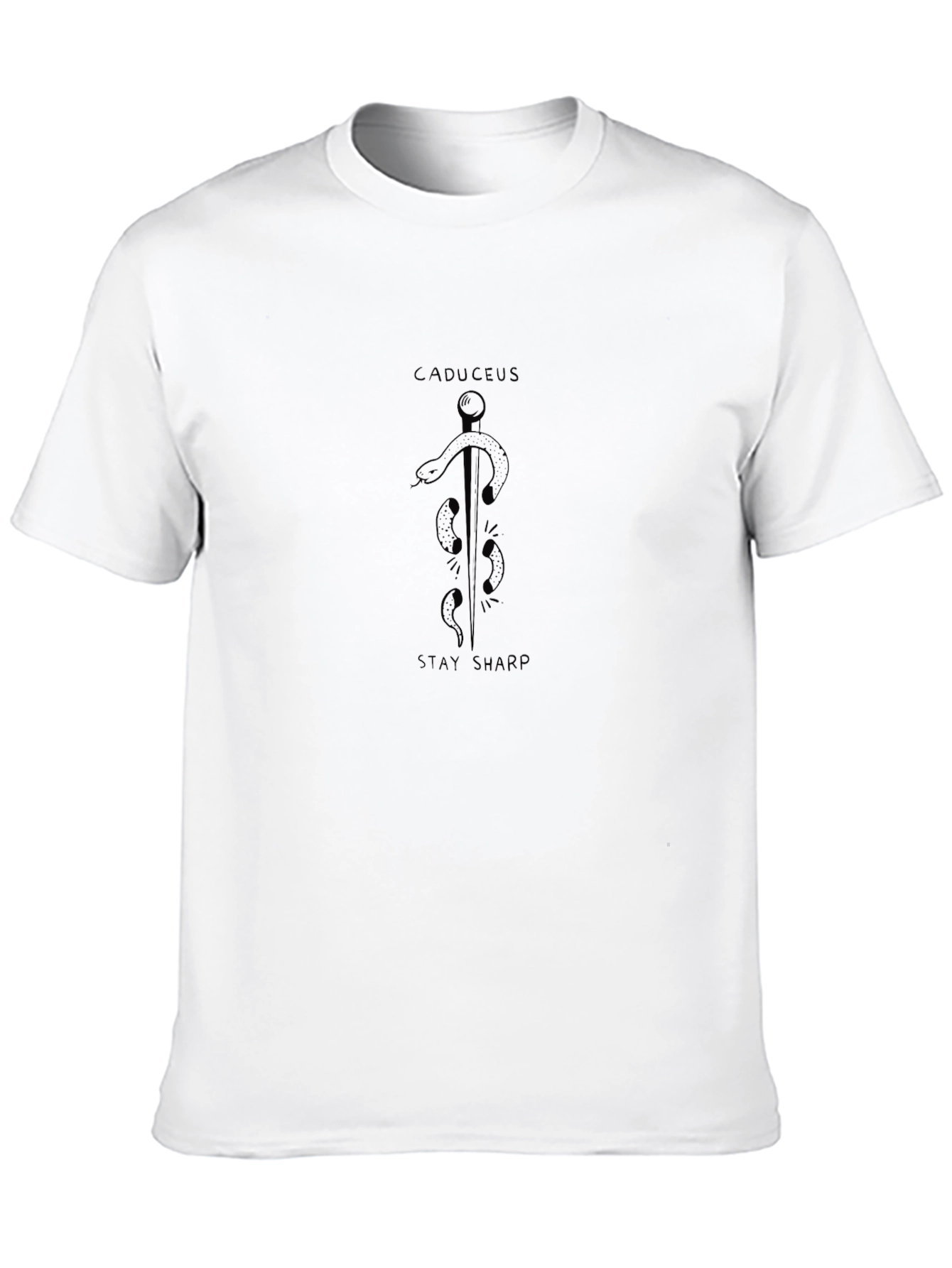 Caduceus Stay Sharp Graphic T-Shirt